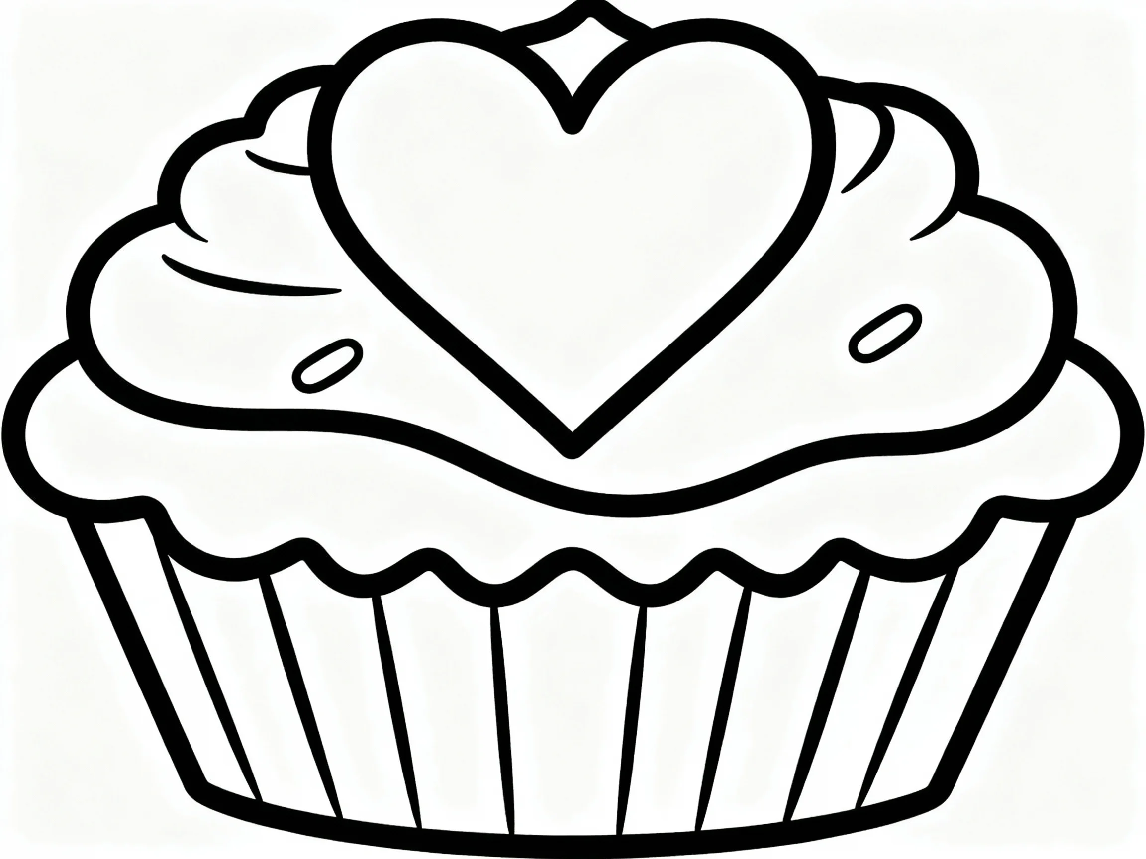 Cupcake with Heart