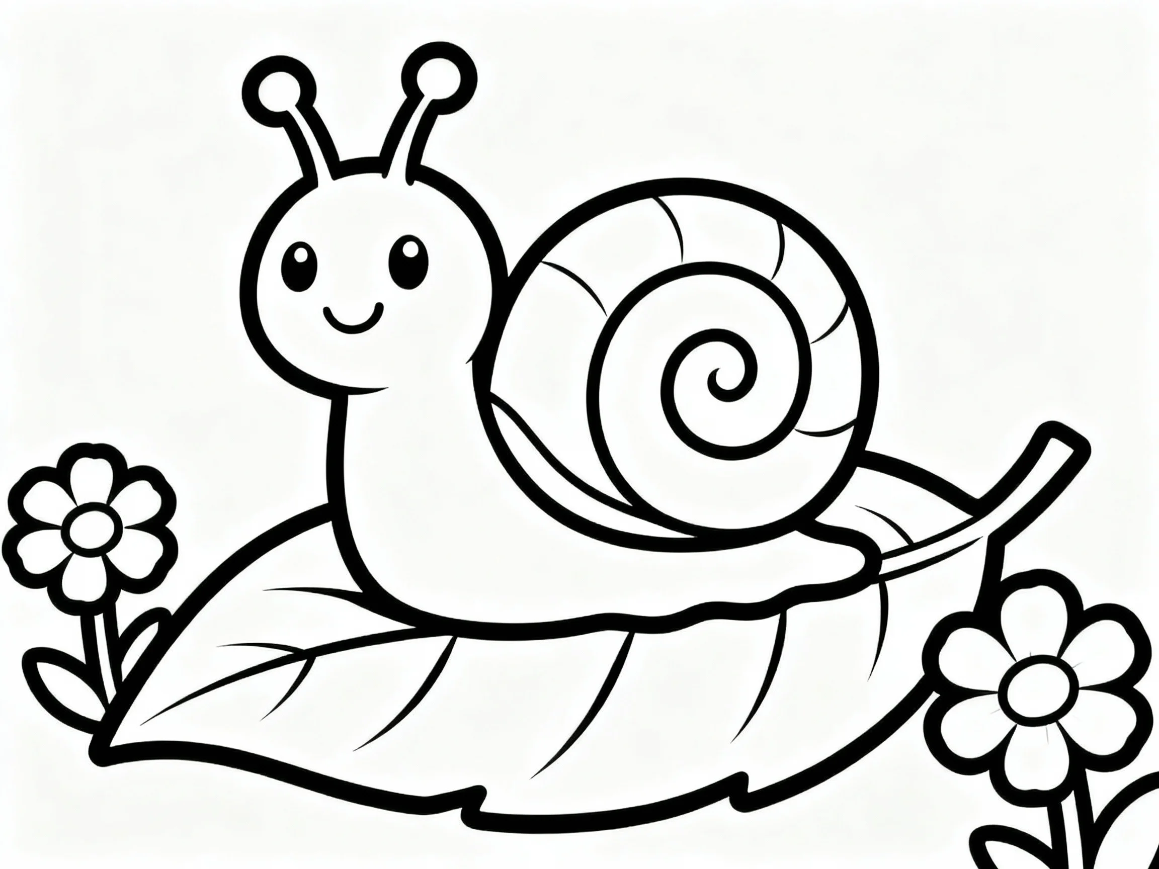 Snail on Leaf
