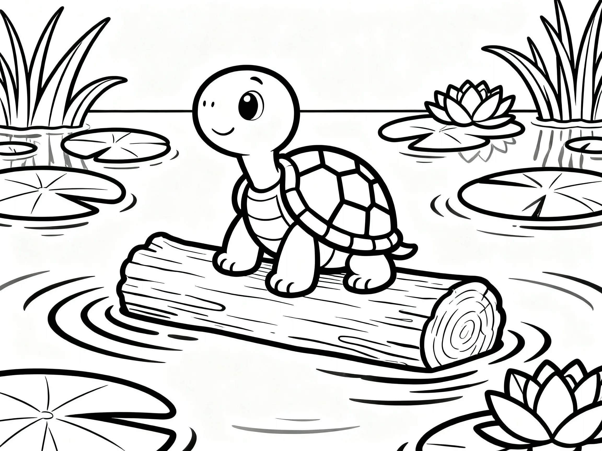Turtle on a Log
