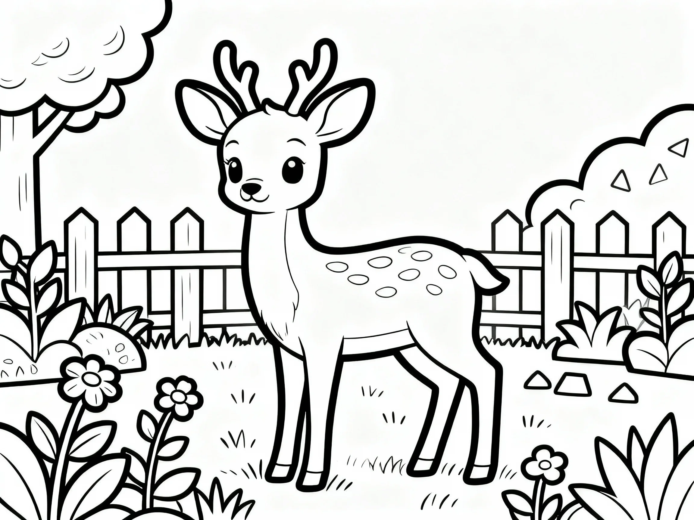 Deer in Garden