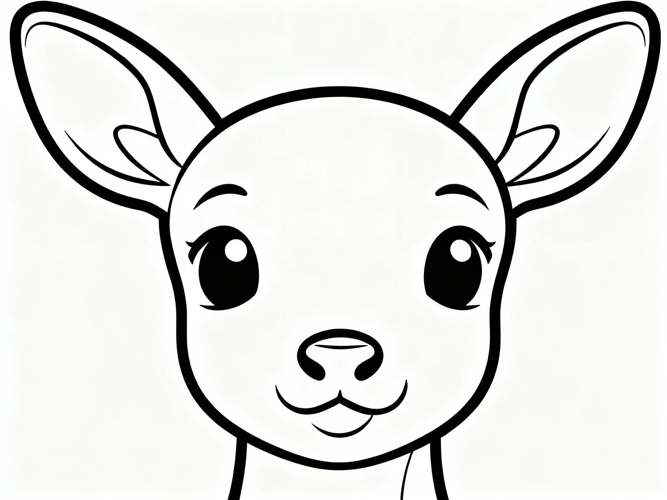 Curious Deer Portrait