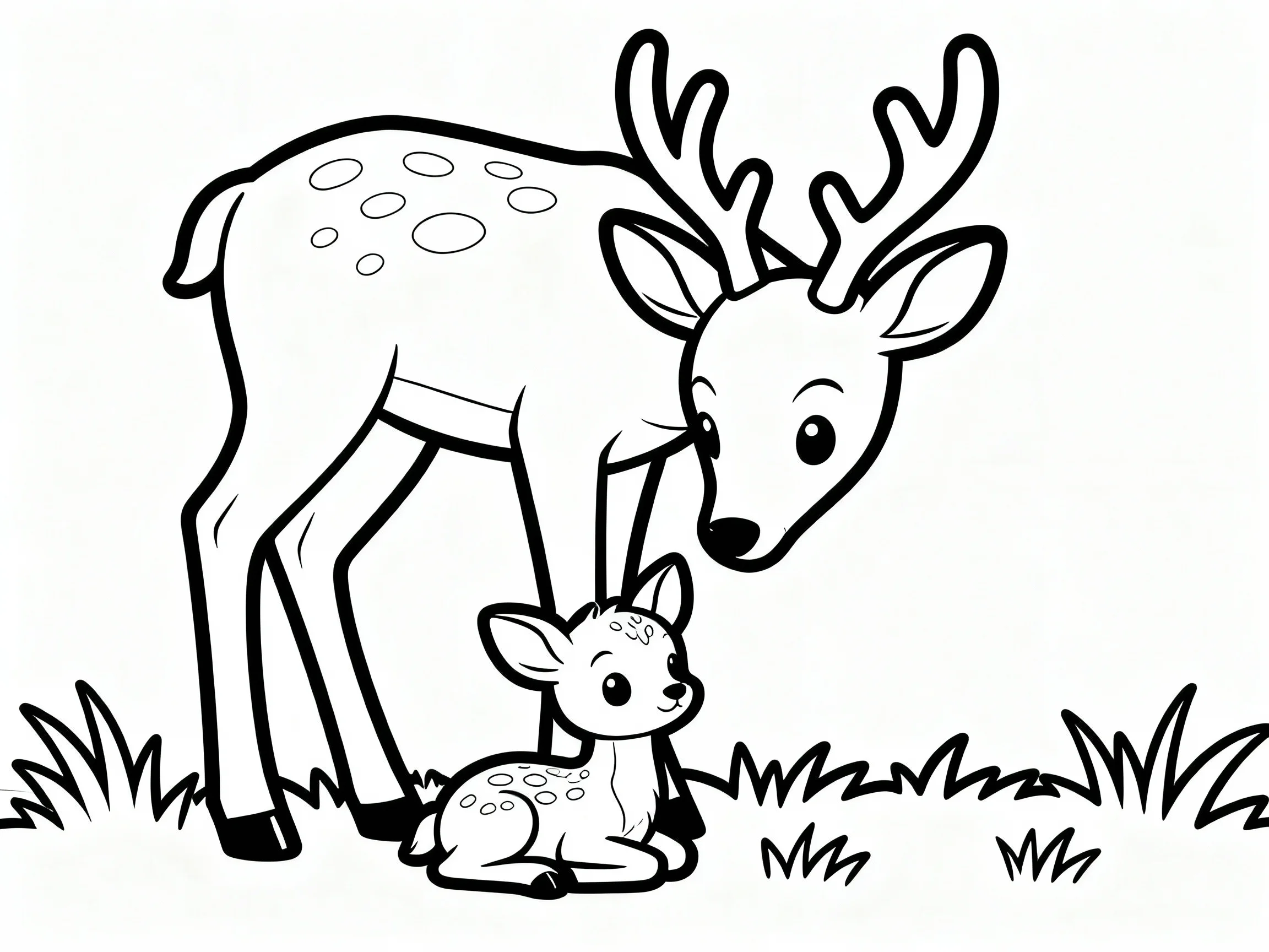 Deer with Cub