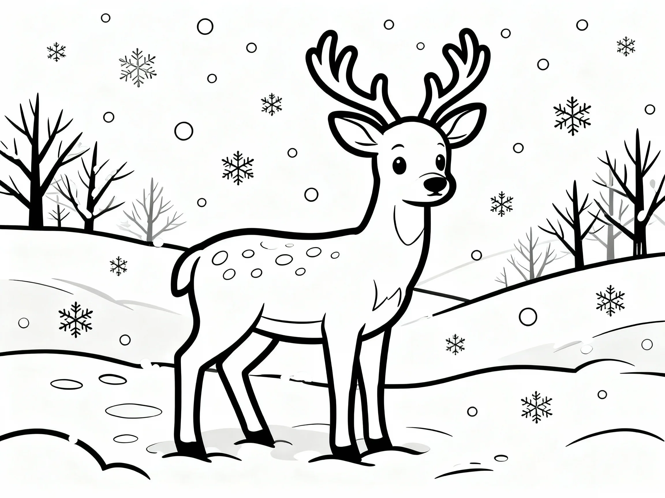 Winter Deer
