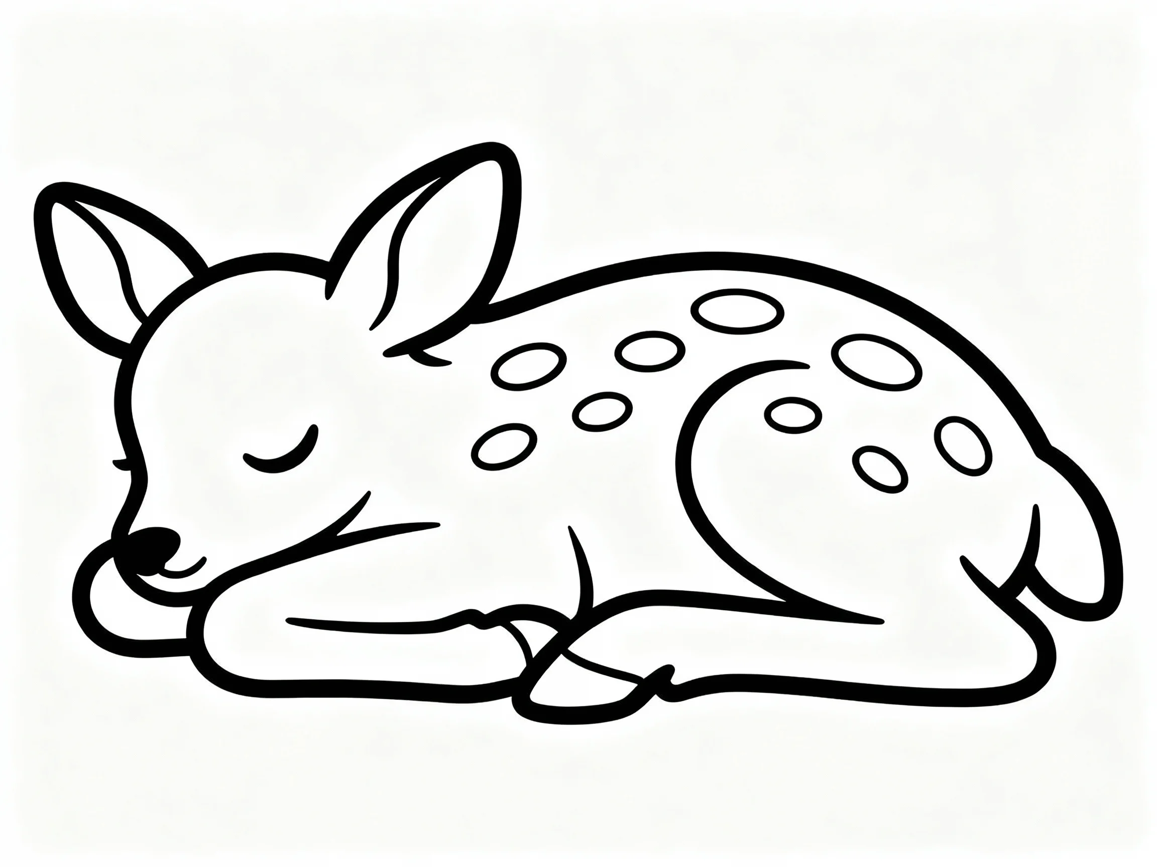 Spotted Fawn Resting