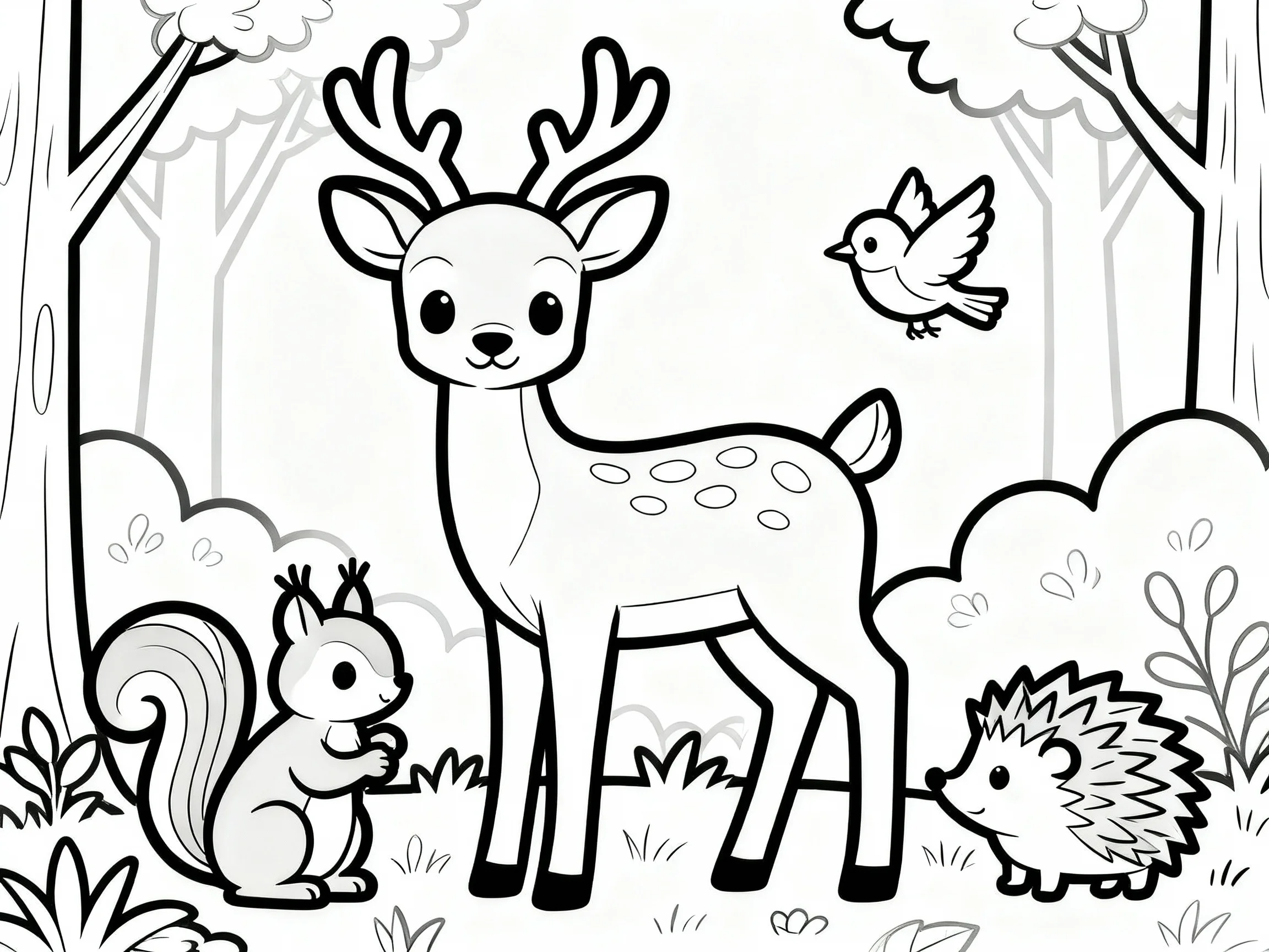 Deer and Woodland Creatures