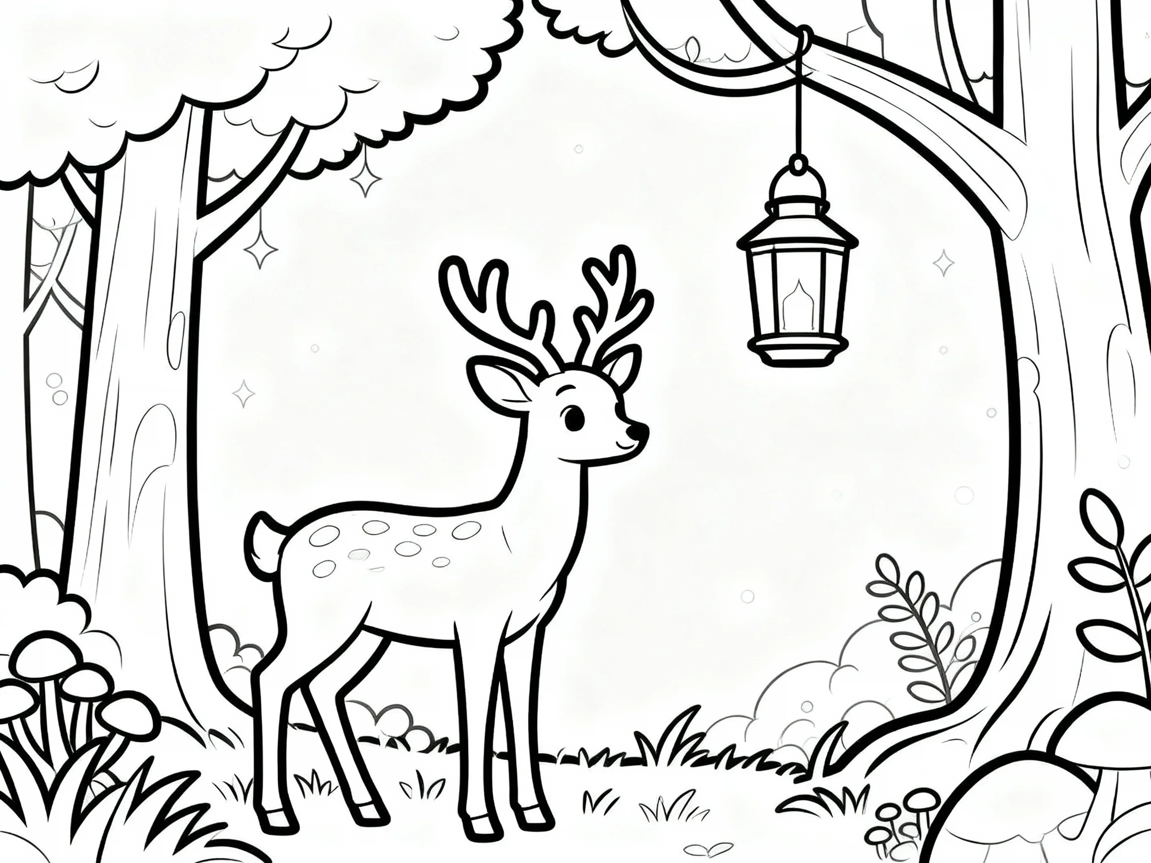 Deer with Lantern
