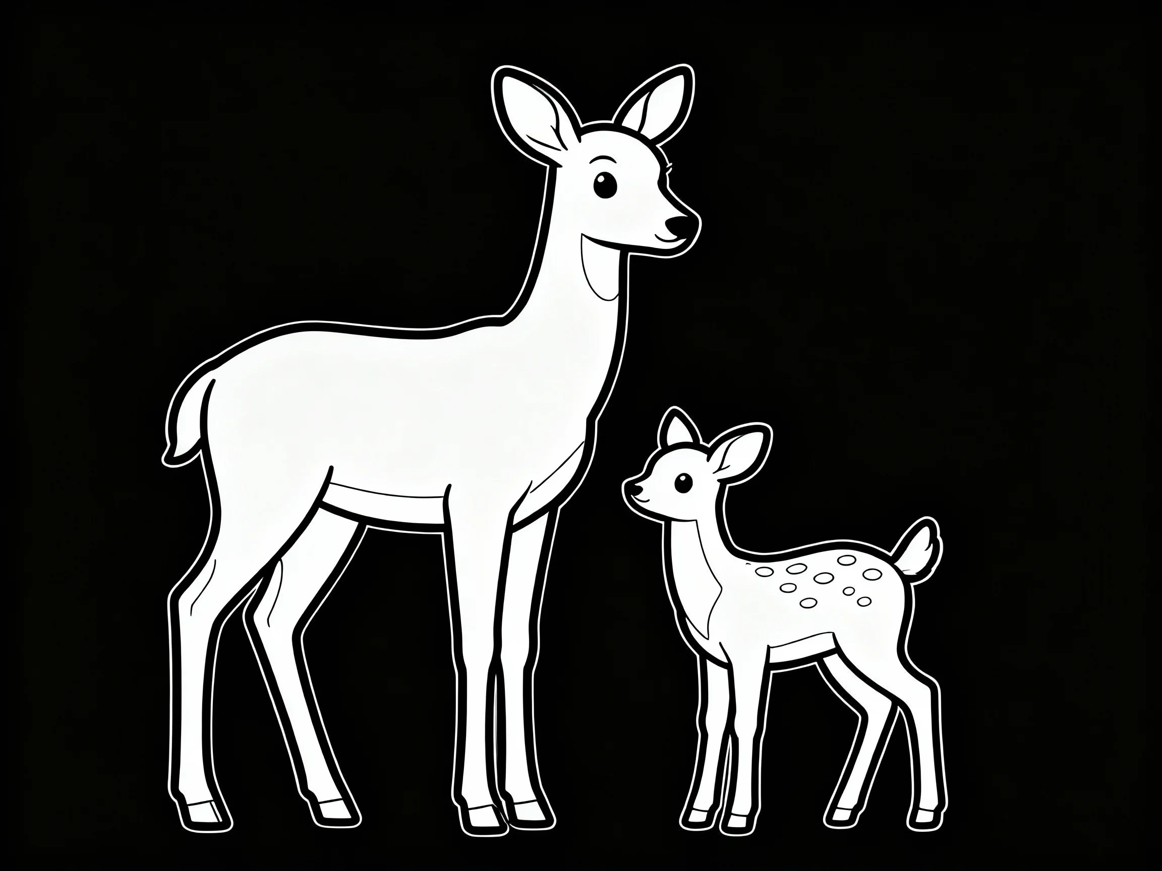 Mother and Baby Deer