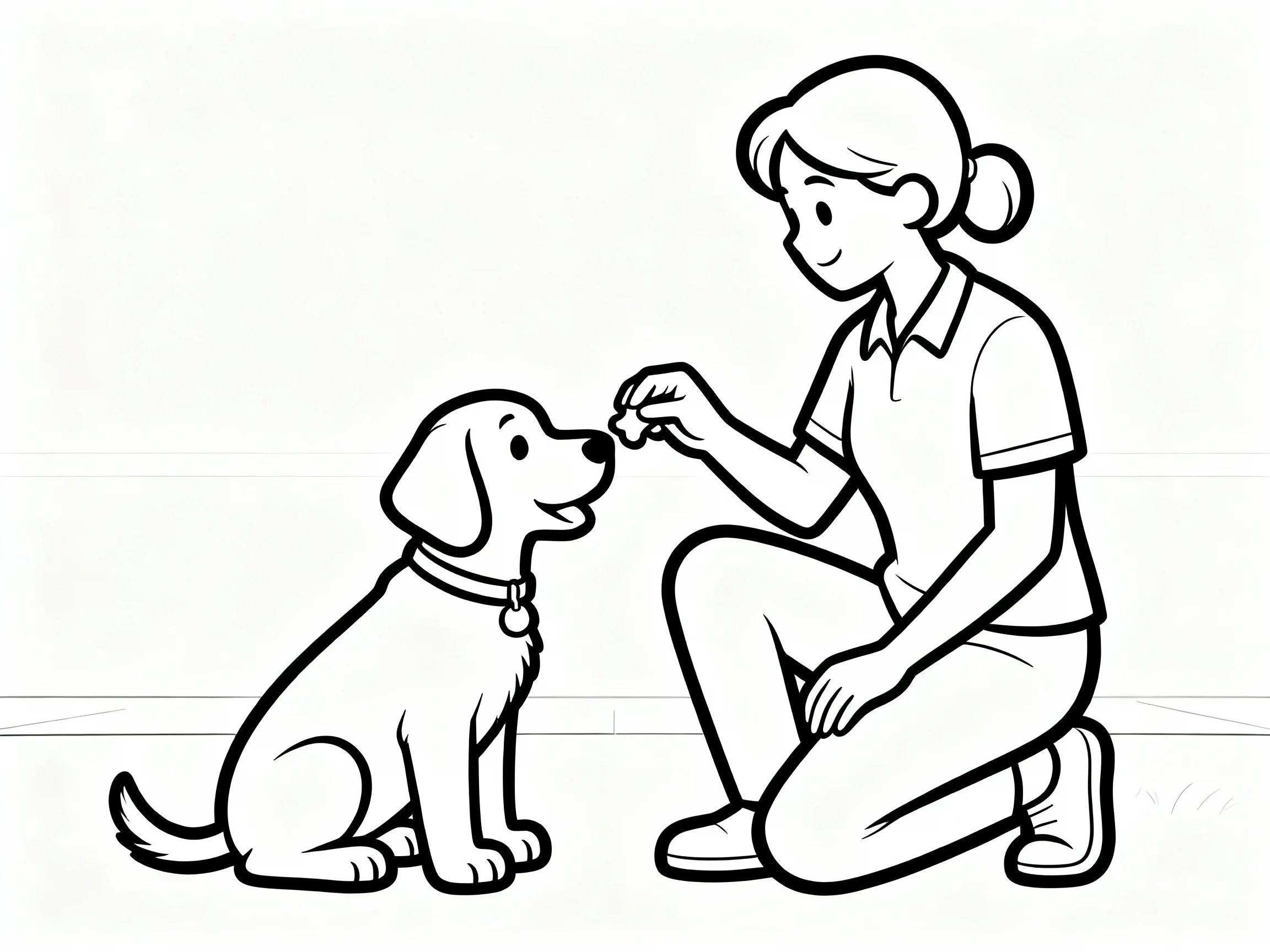 Puppy Learning to Sit