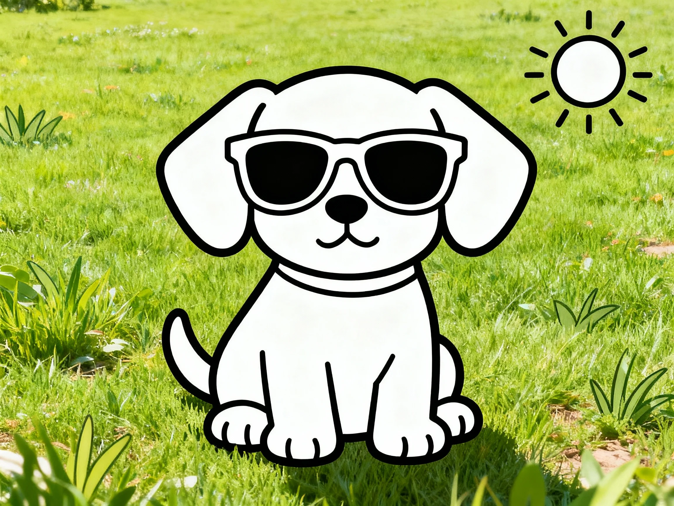 Puppy in Sunglasses