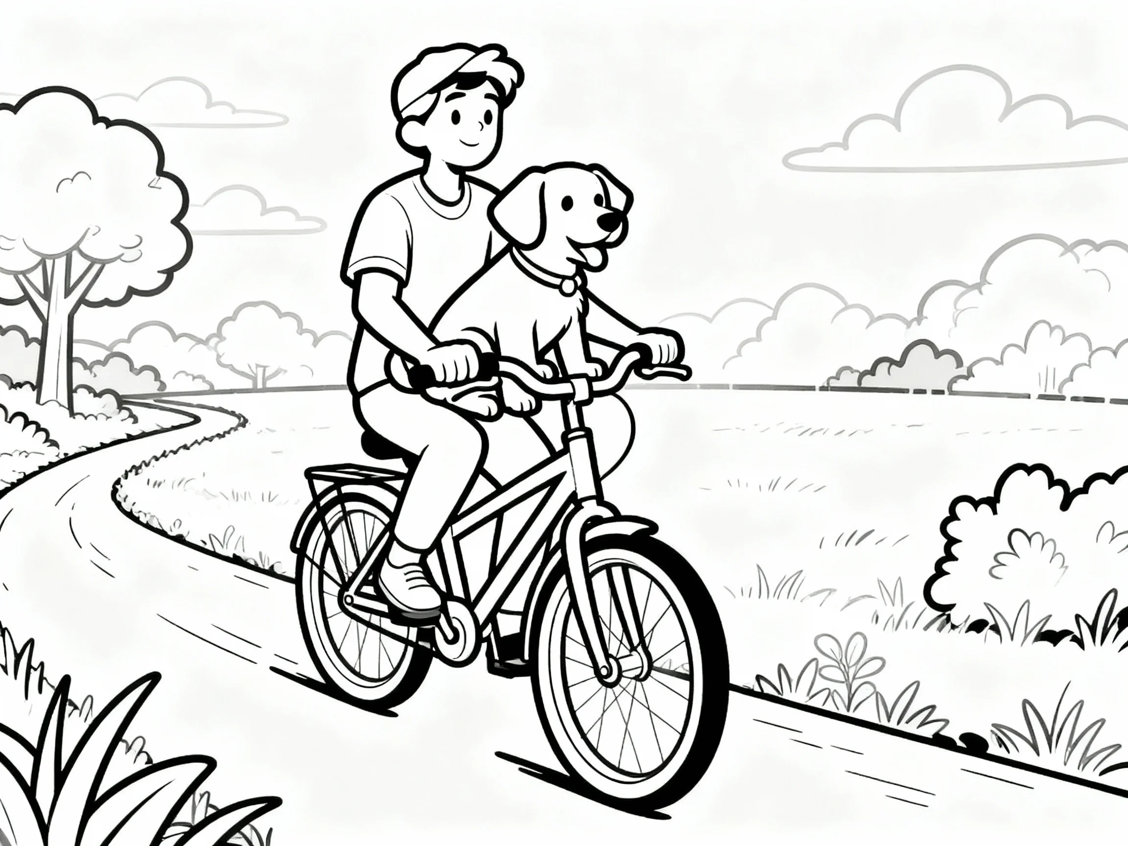 Dog Riding Bike