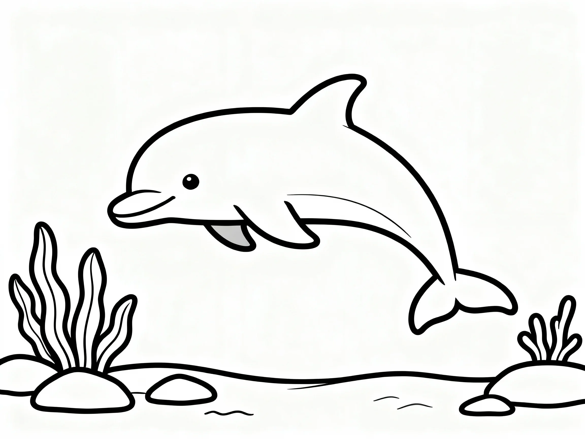 Dolphin Swimming Underwater