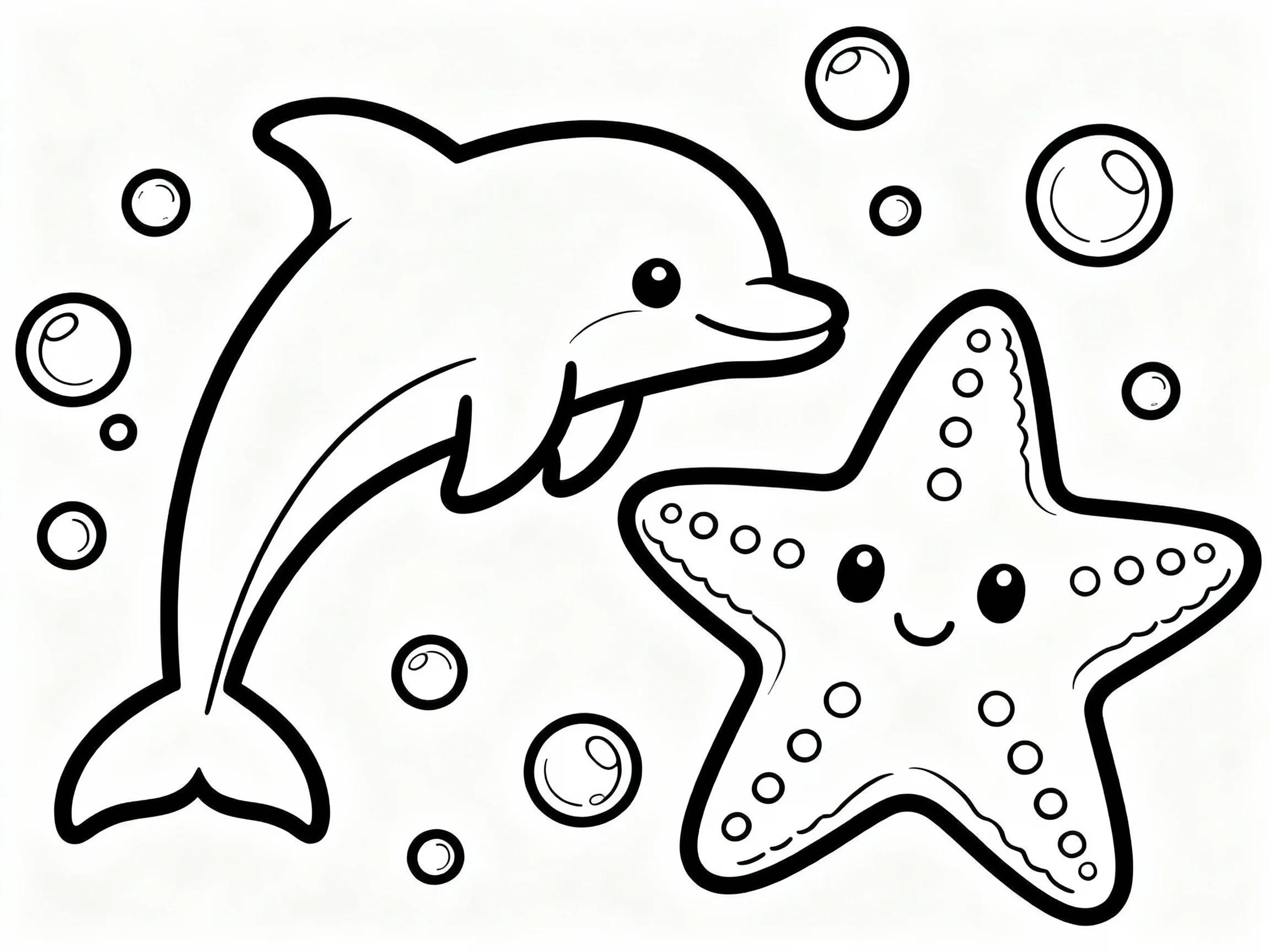 Dolphin and Starfish