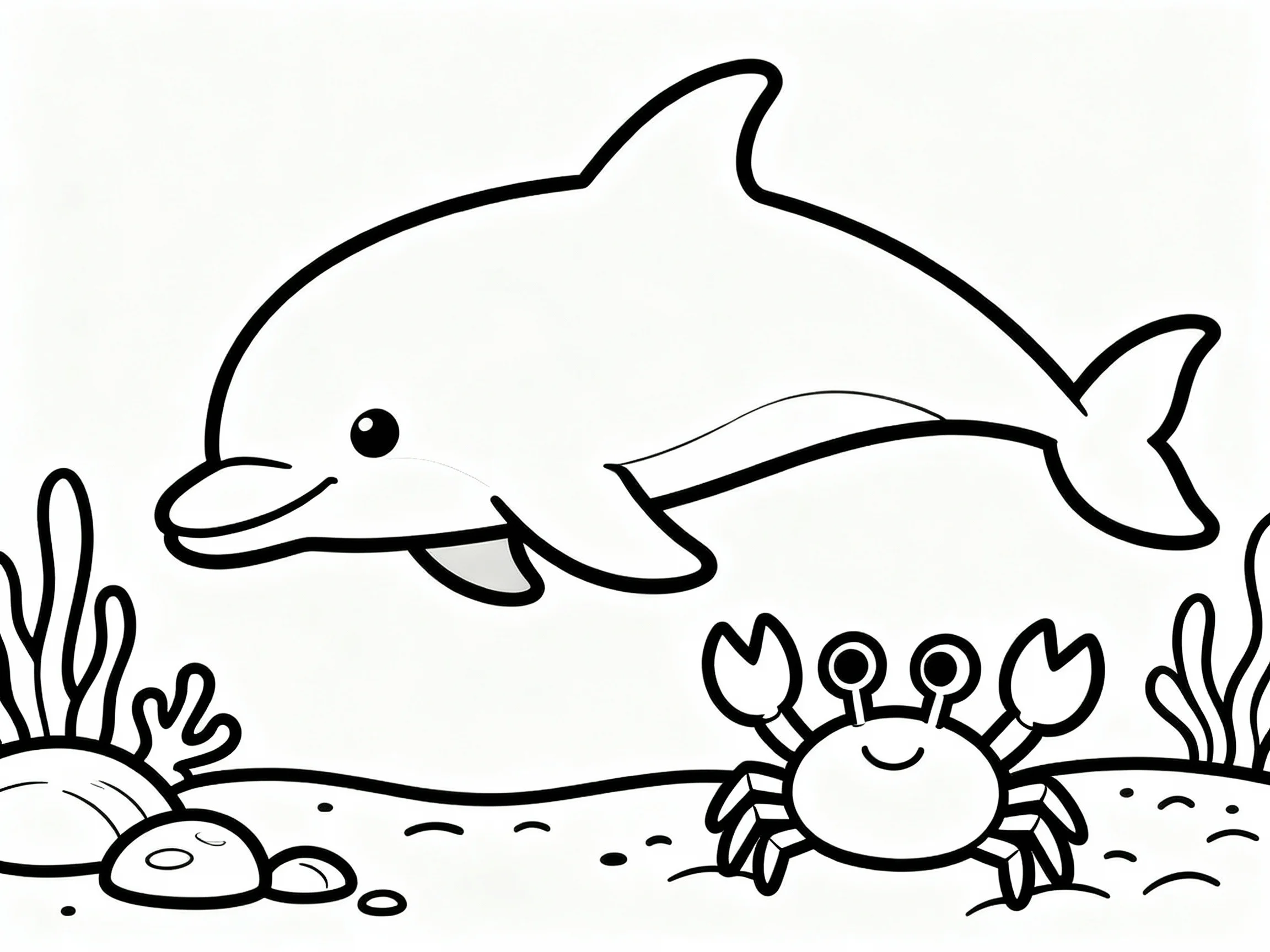 Dolphin with Crab