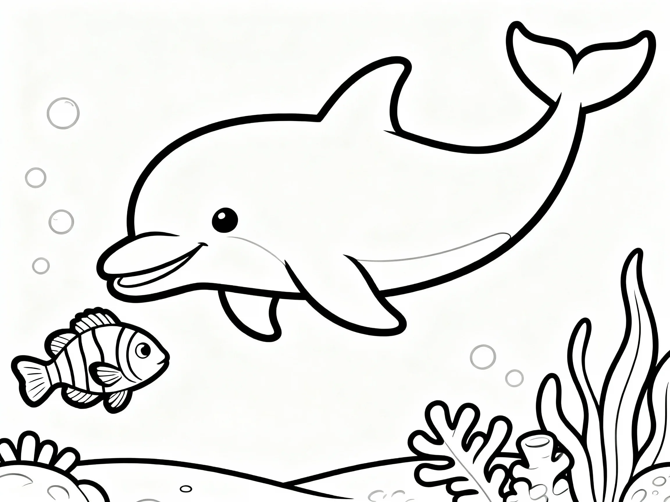 Dolphin with Clownfish