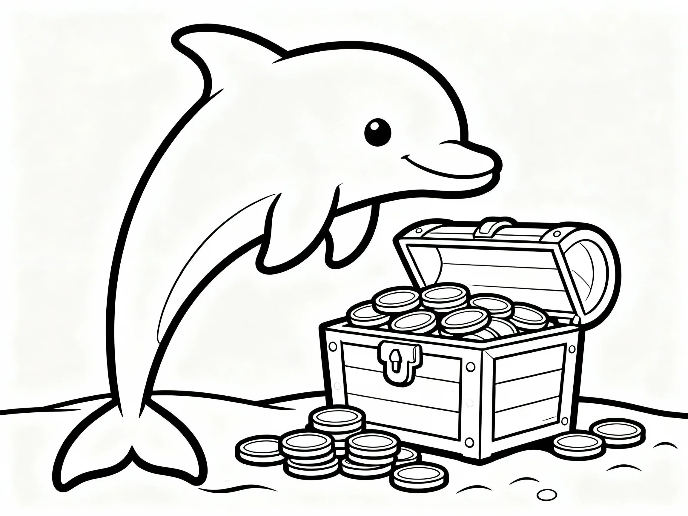 Dolphin with Treasure