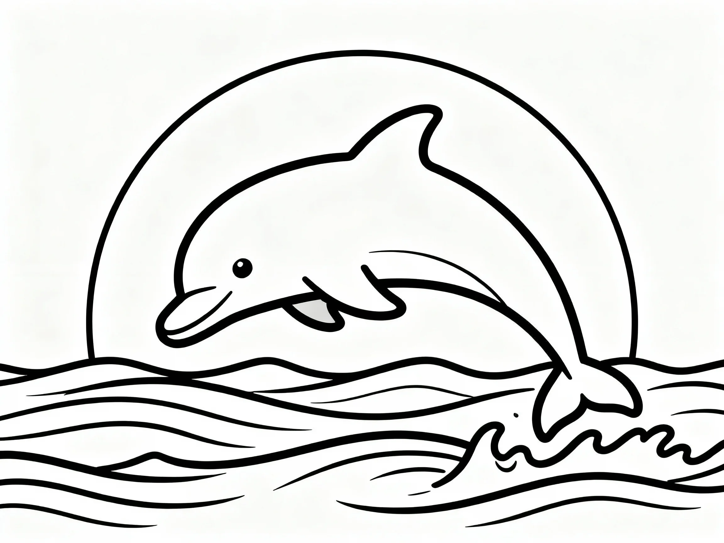 Dolphin in the Sunset