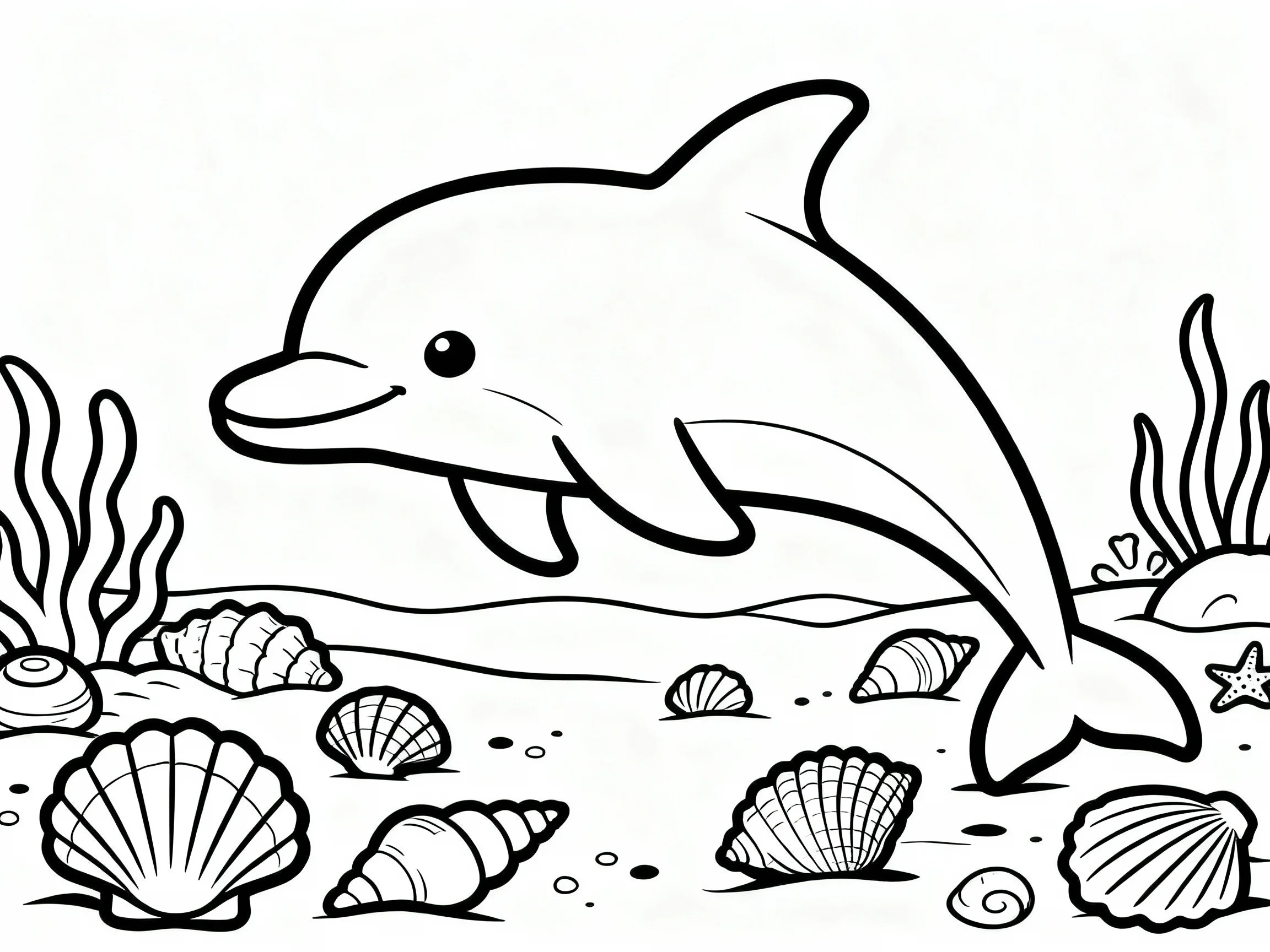 Dolphin with Shells