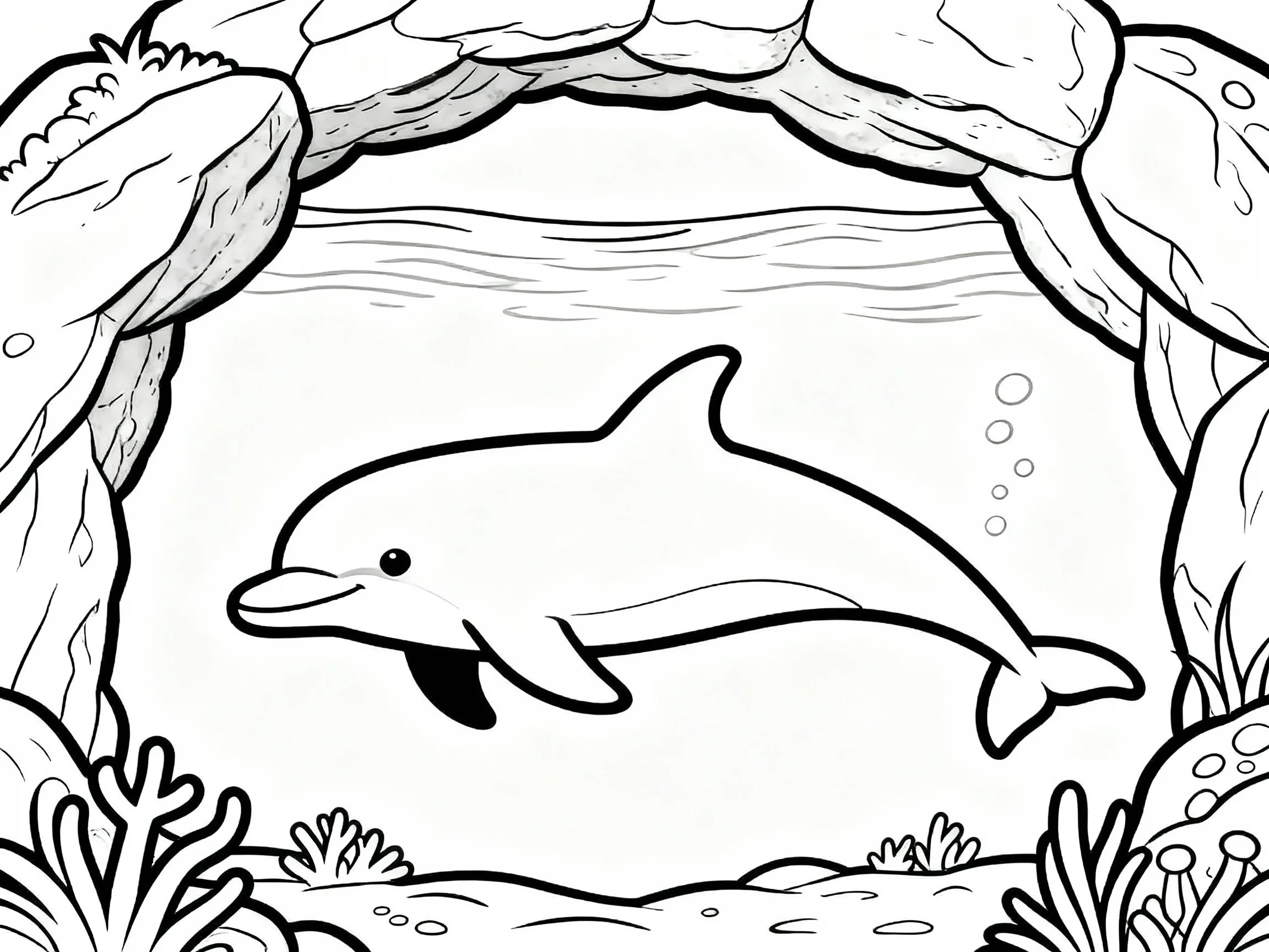 Dolphin Under Water Arch