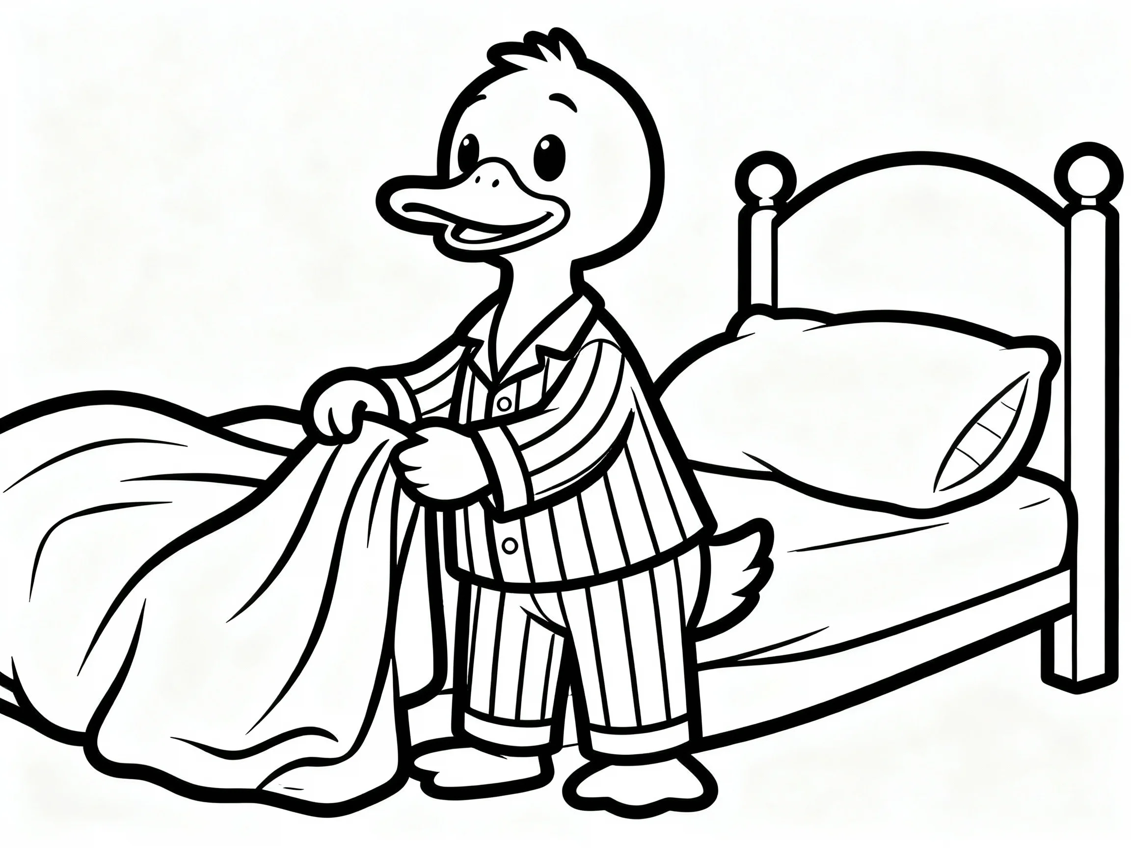 Duck in Pajamas