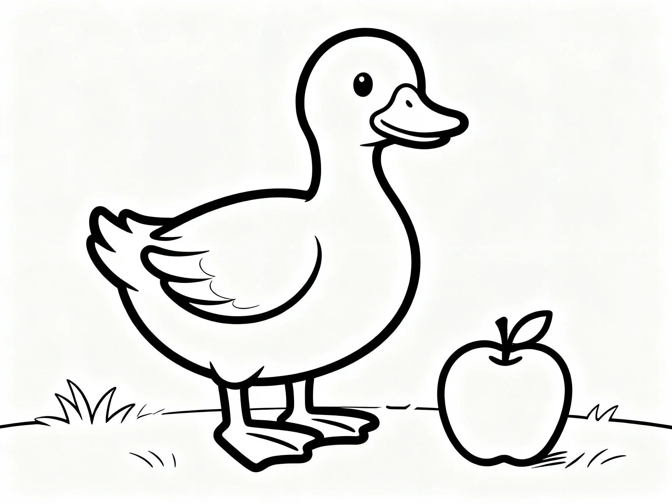 Duck with an Apple