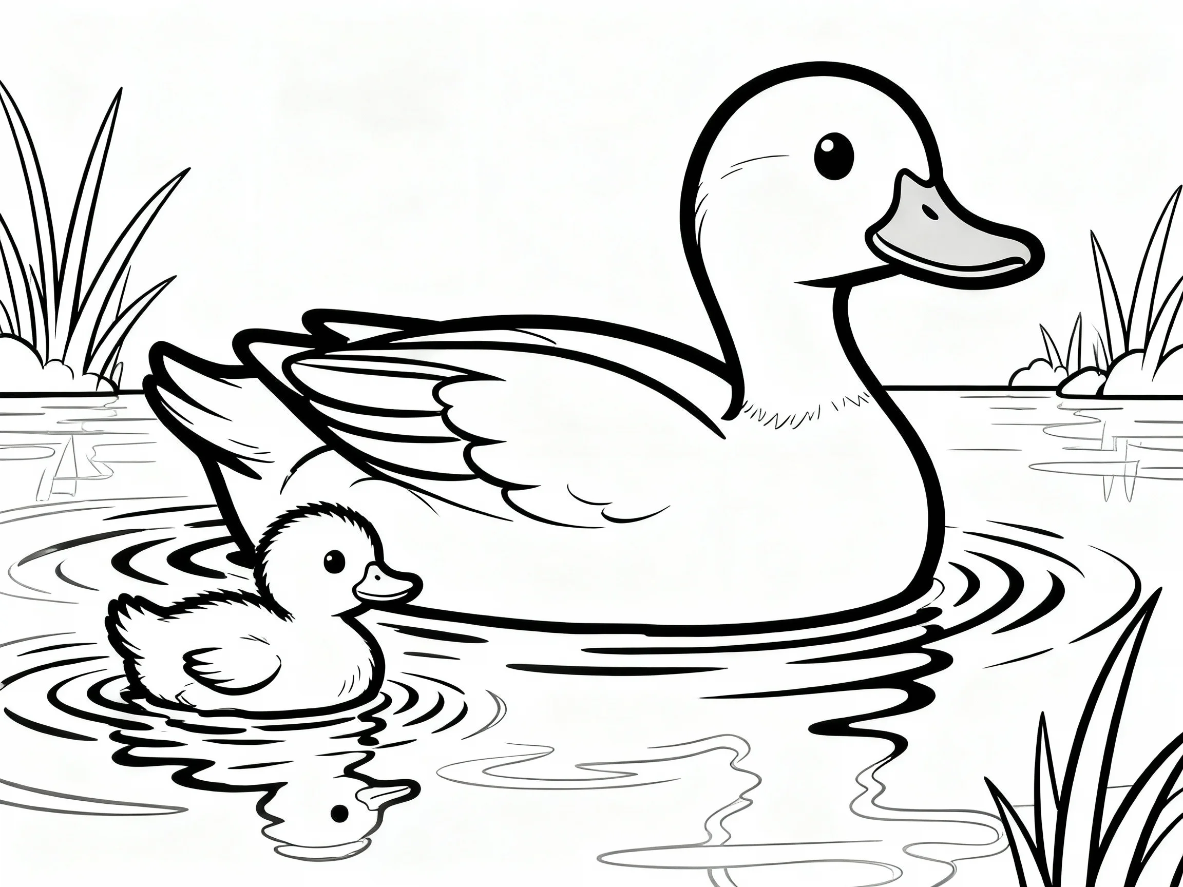 Duck Swimming Lesson