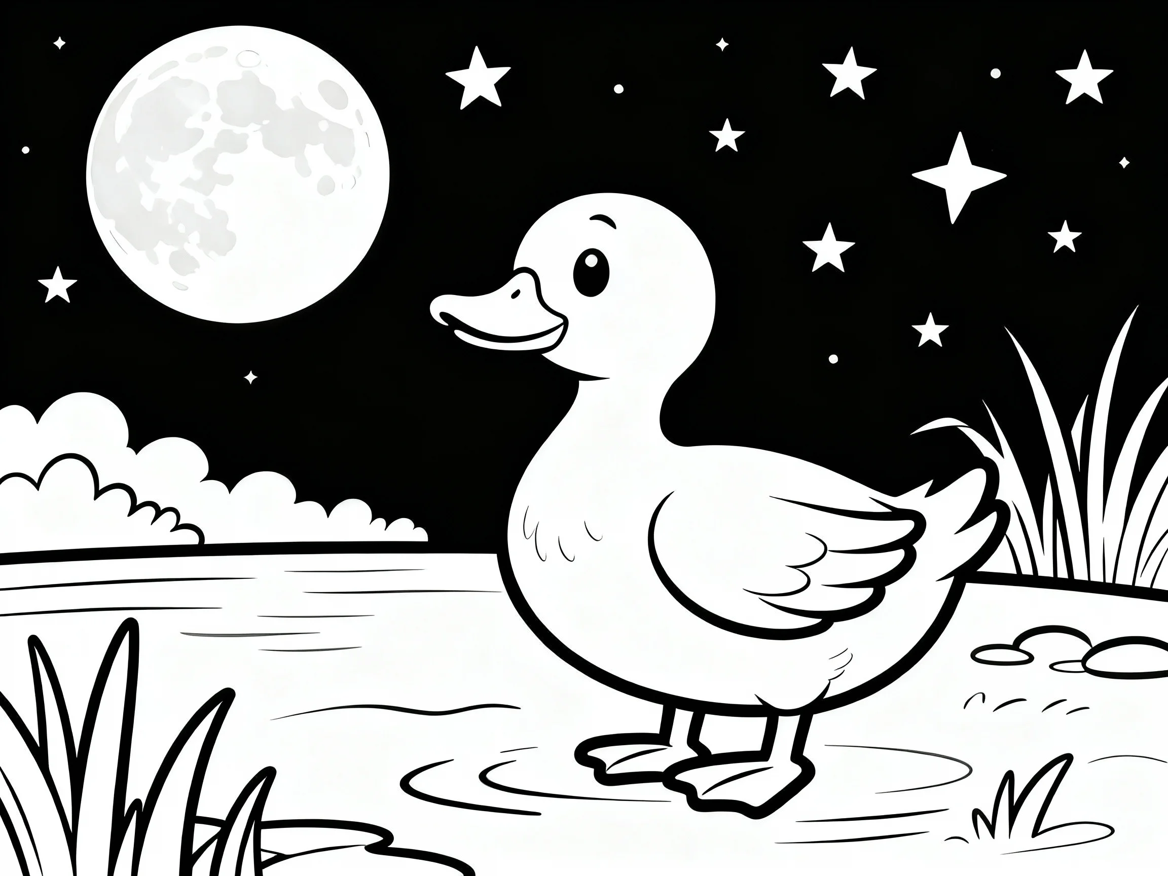 Duck in the Moonlight