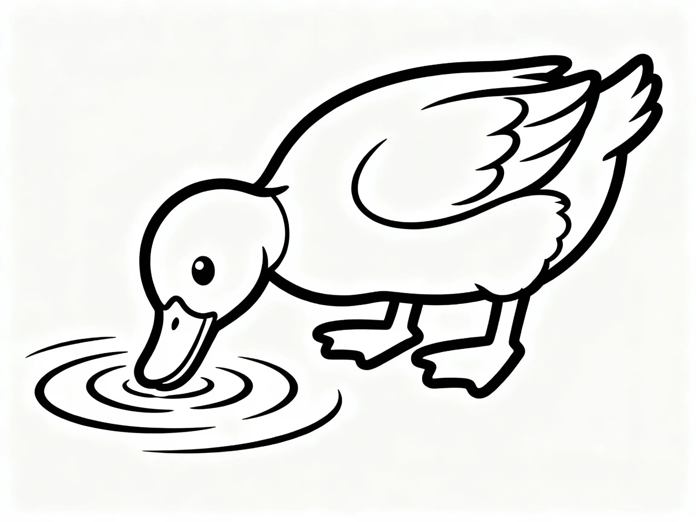 Duck Drinking Water