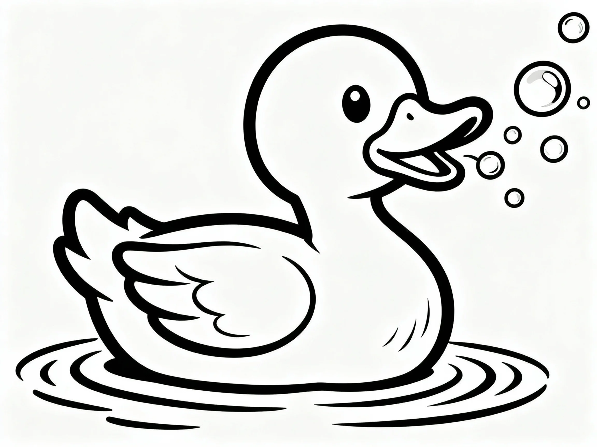 Duck Blowing Bubbles