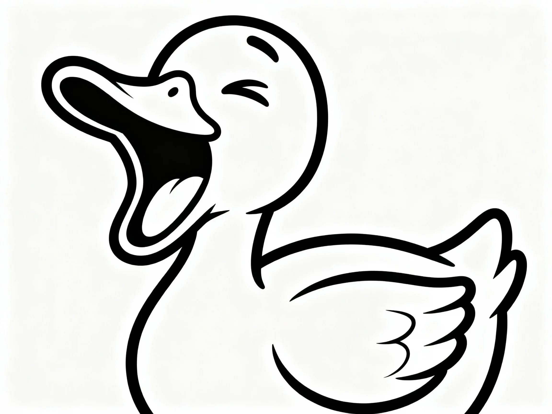 Duck Yawning