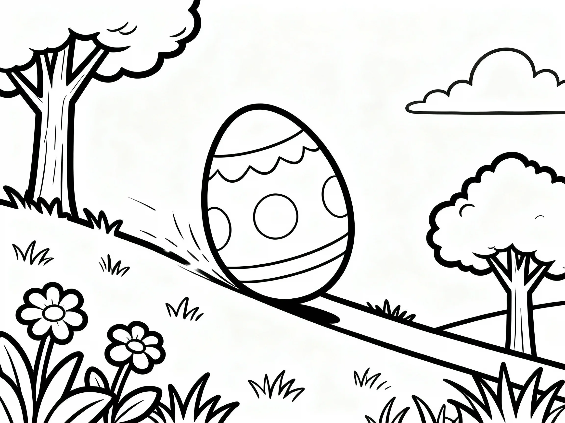 Egg Rolling Down Hill