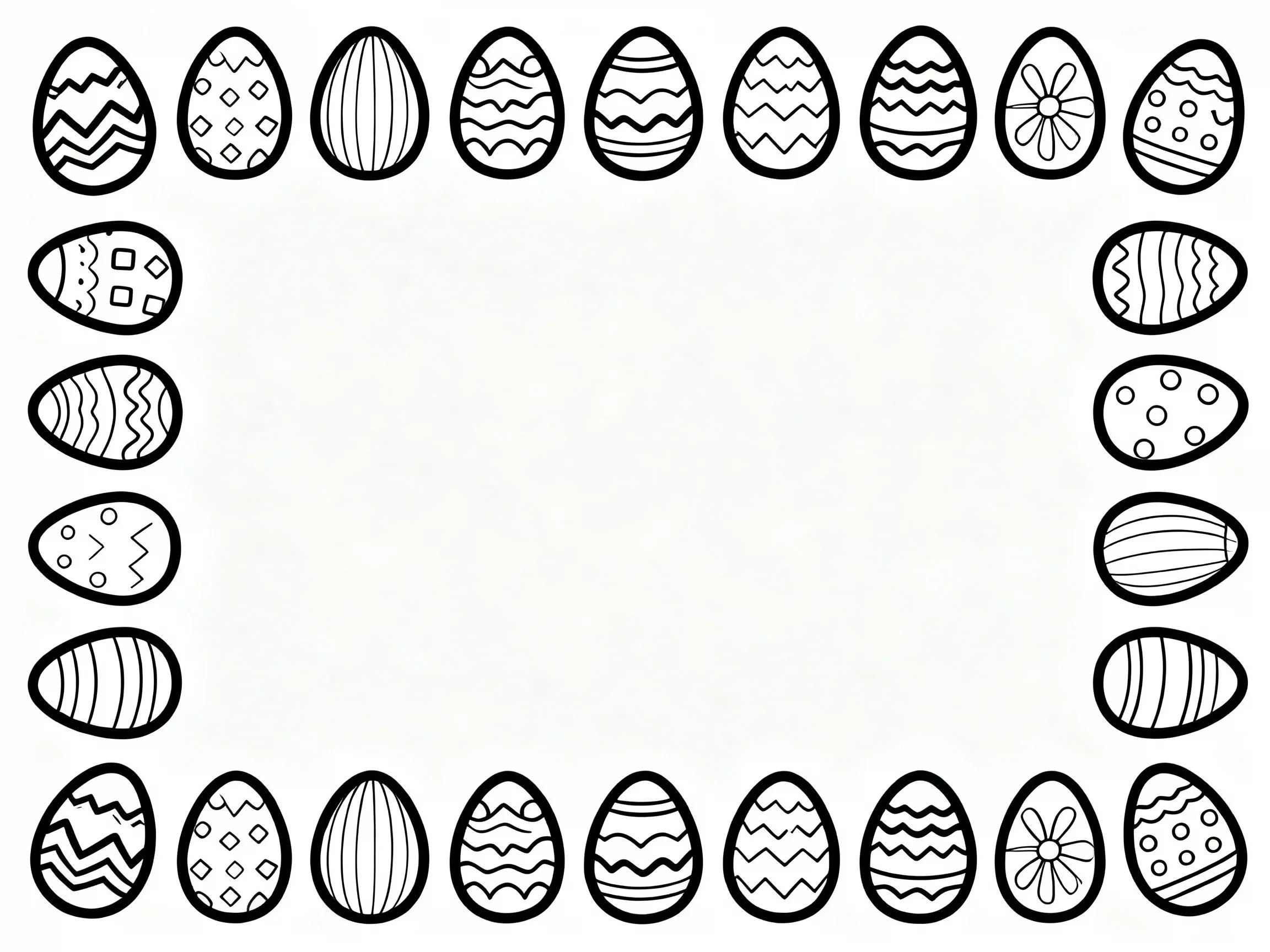 Festive Egg Border