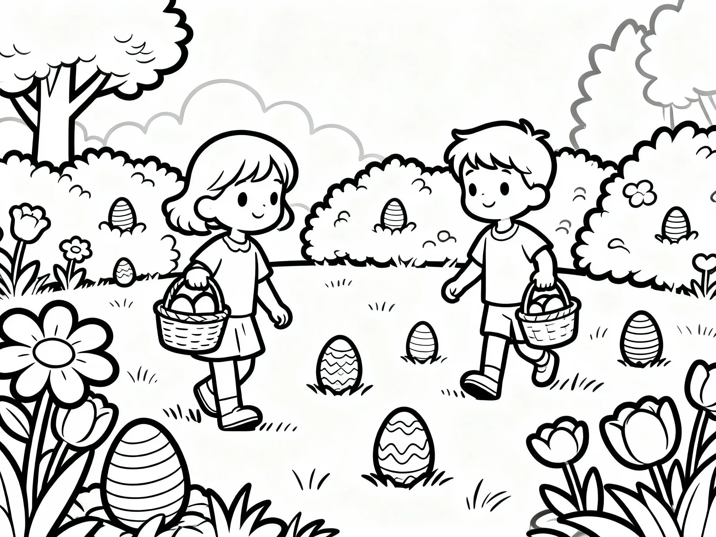 Egg Hunt in the Garden