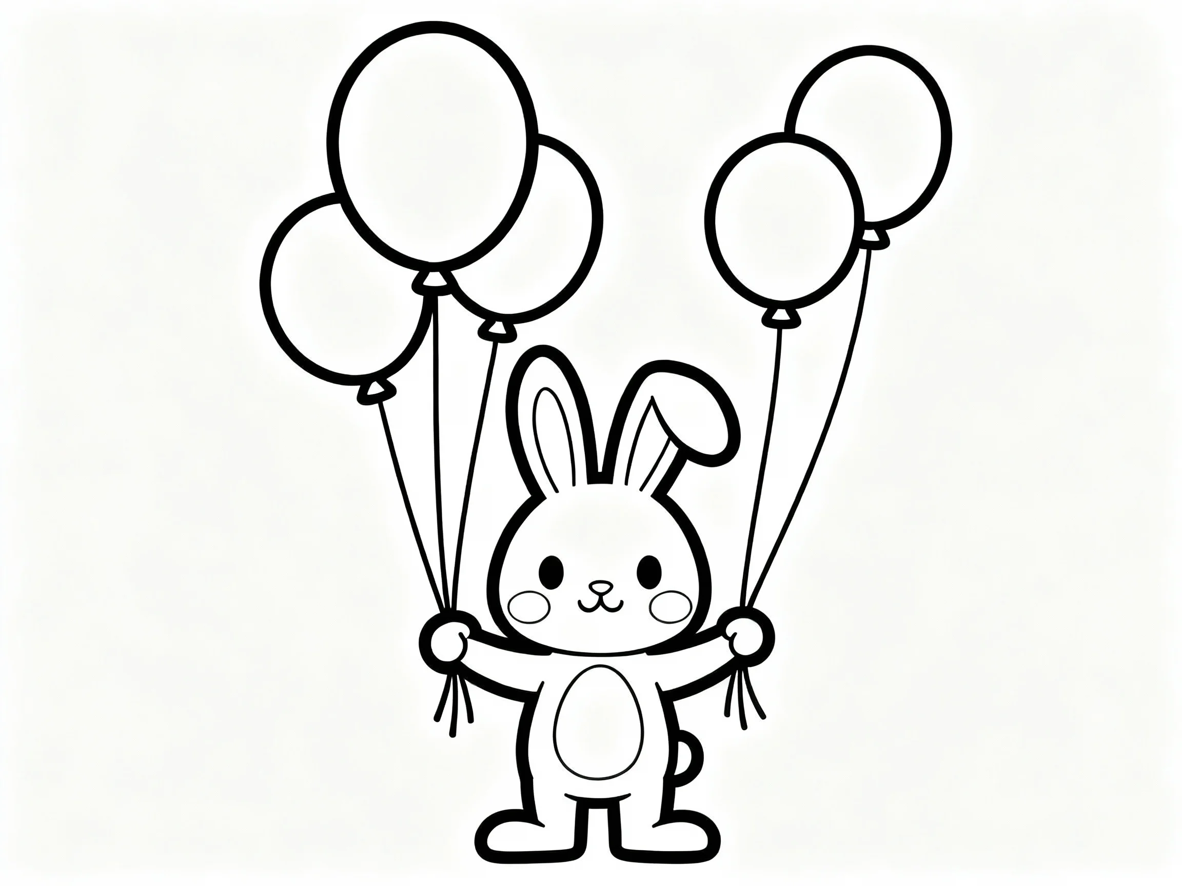 Bunny with Balloons