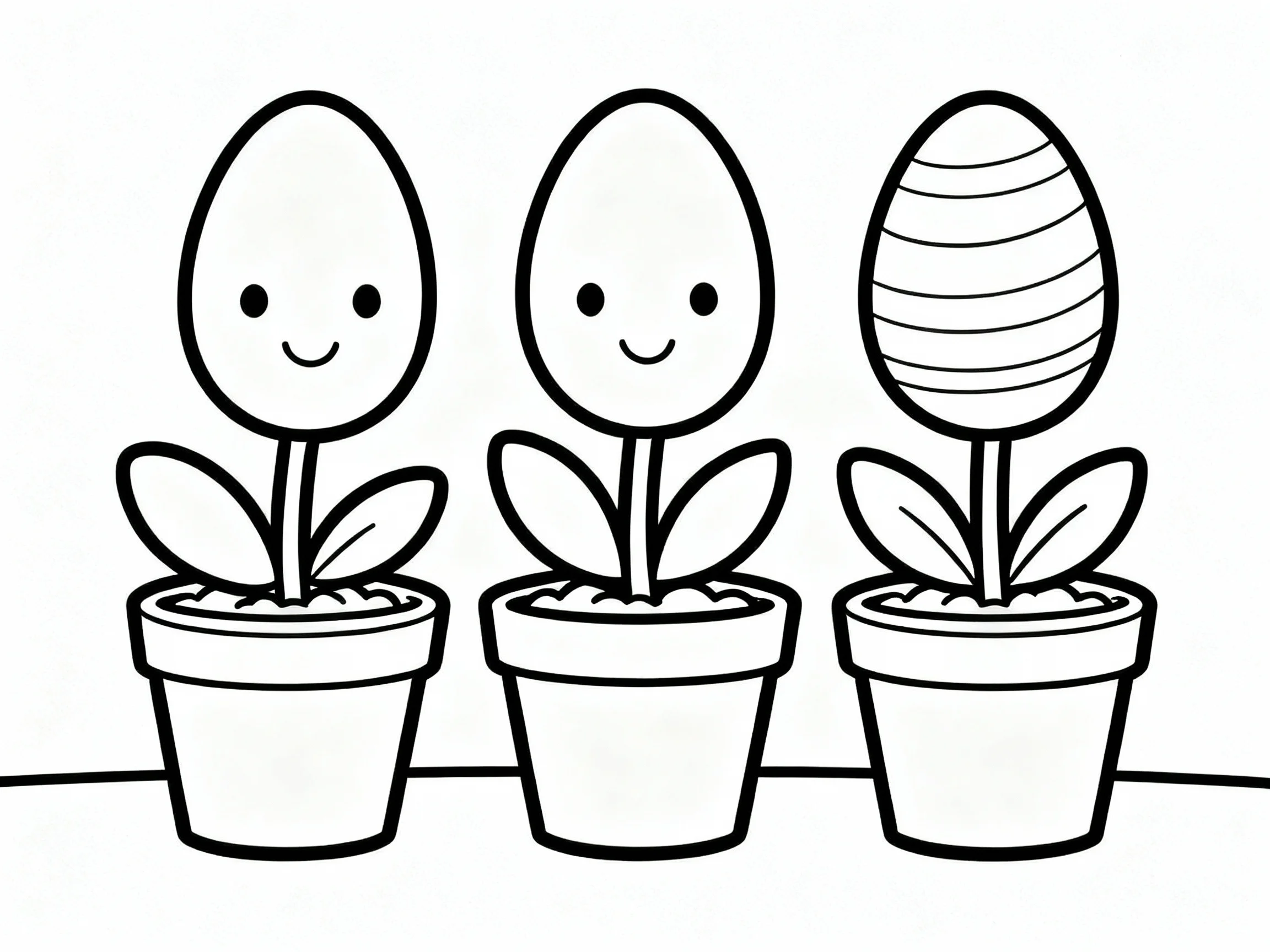 Flower Pot Eggs