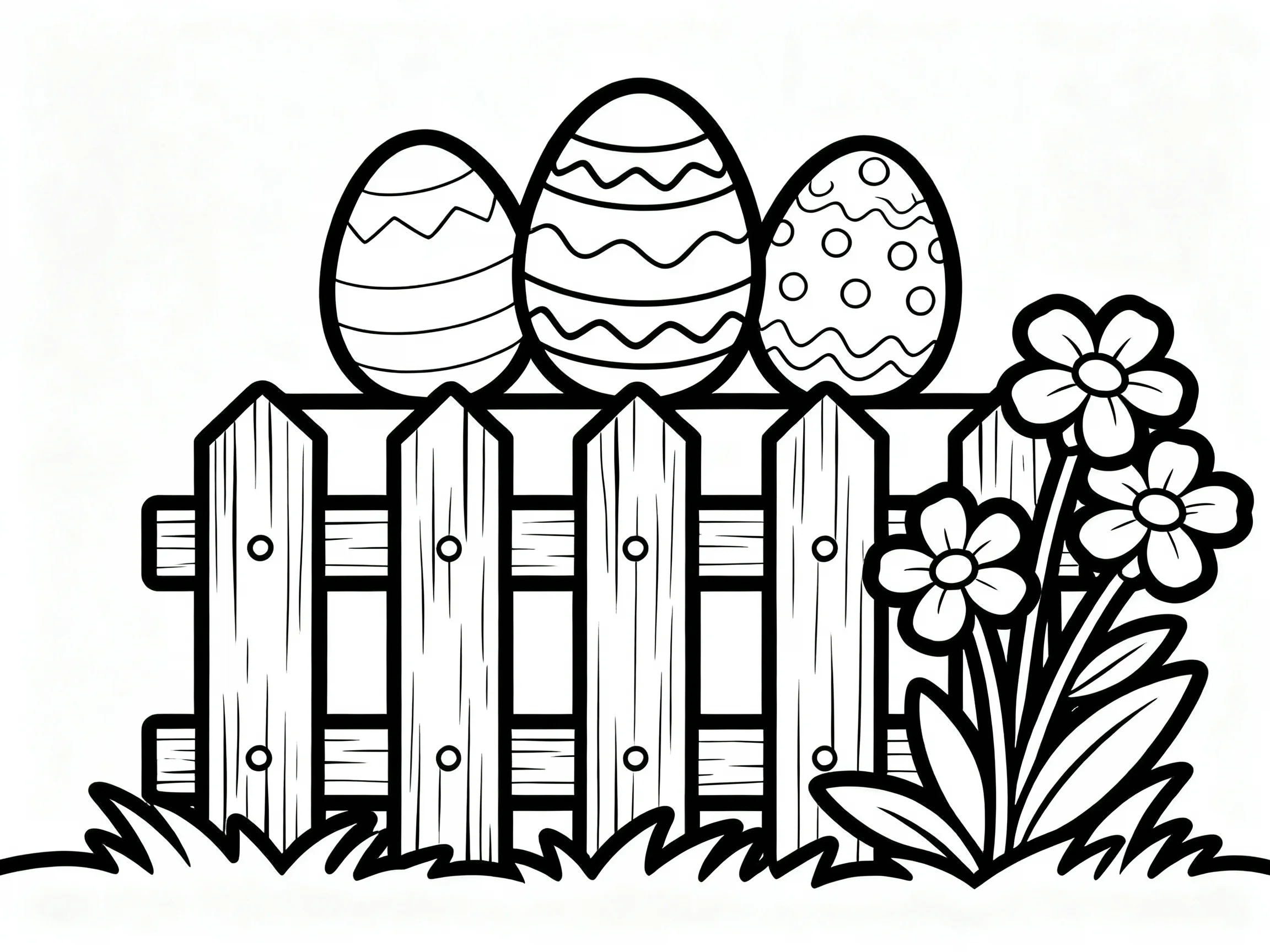 Garden Fence with Eggs