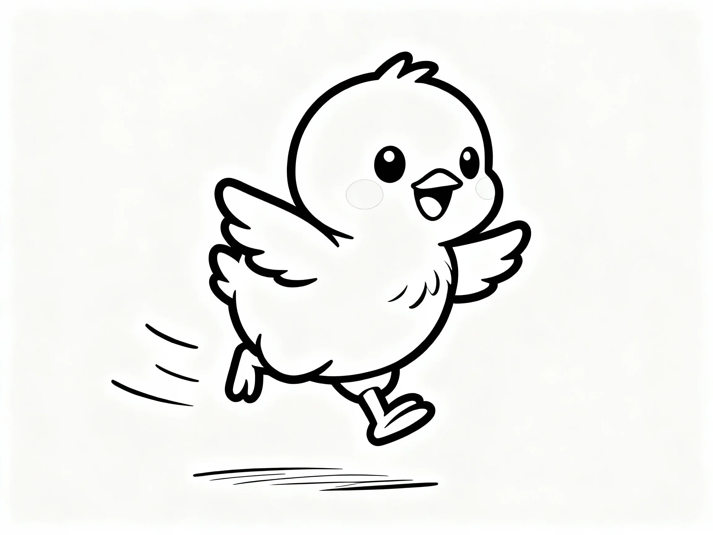 Chick Jumping