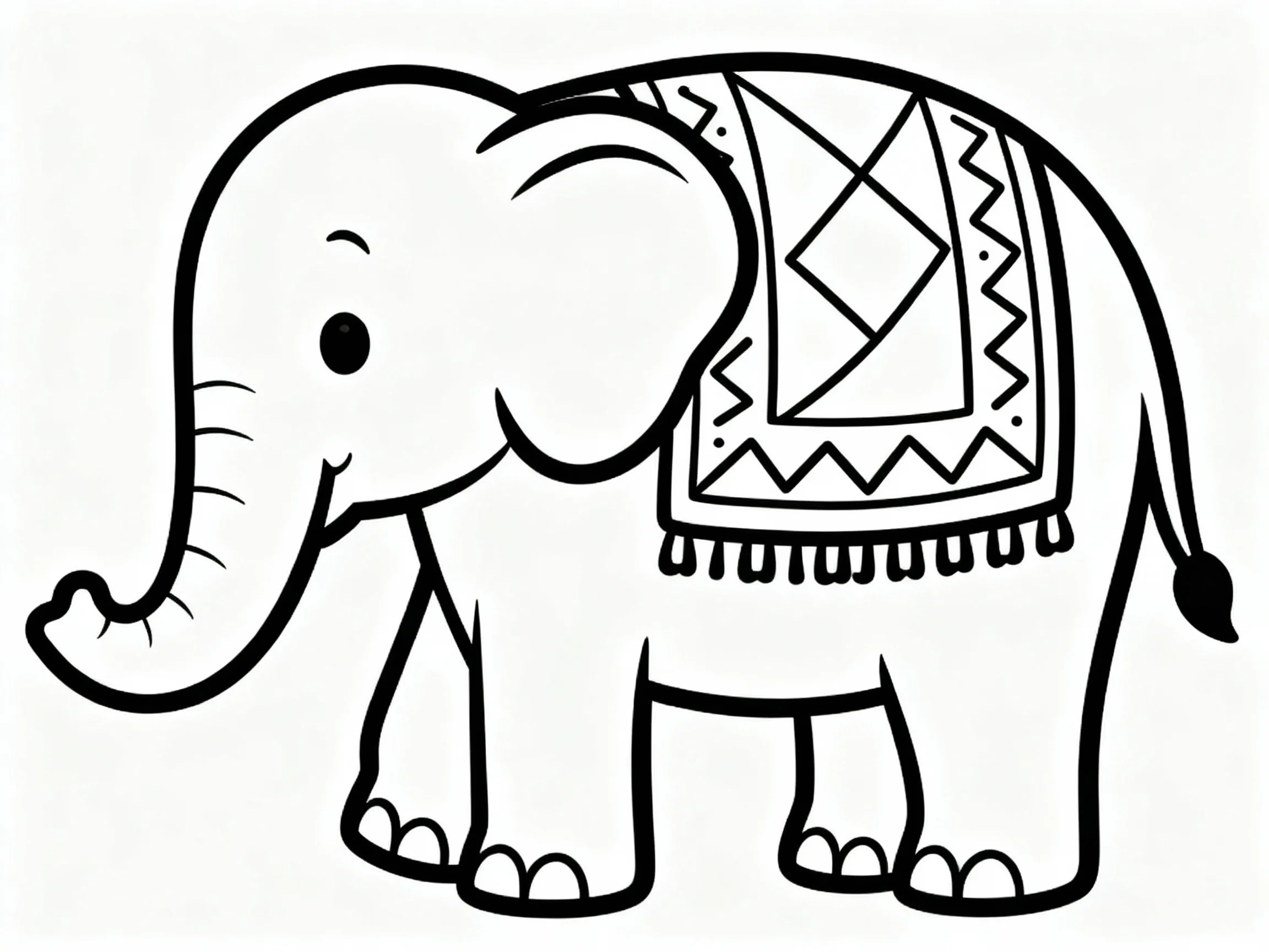 48 Fun and Easy Elephant Coloring Pages (Free Download) preview
