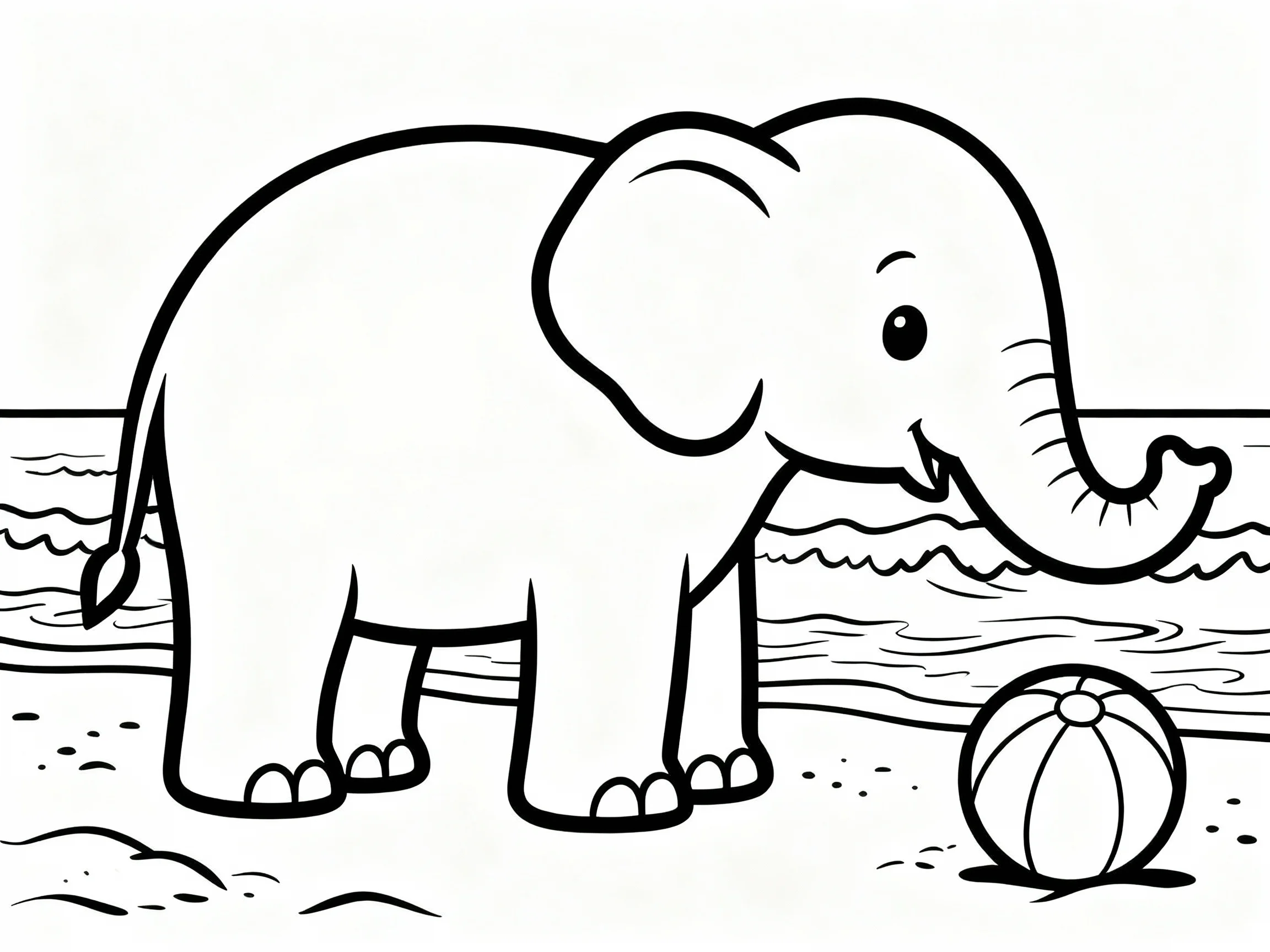 Elephant at the Beach