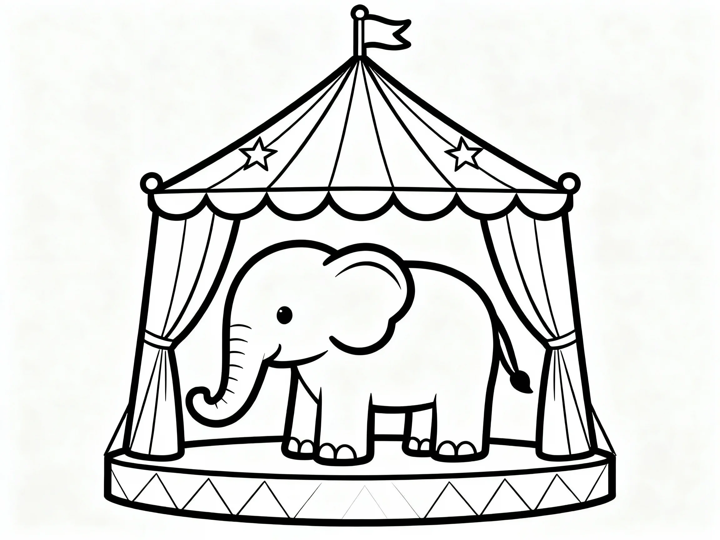 Elephant in the Circus Tent