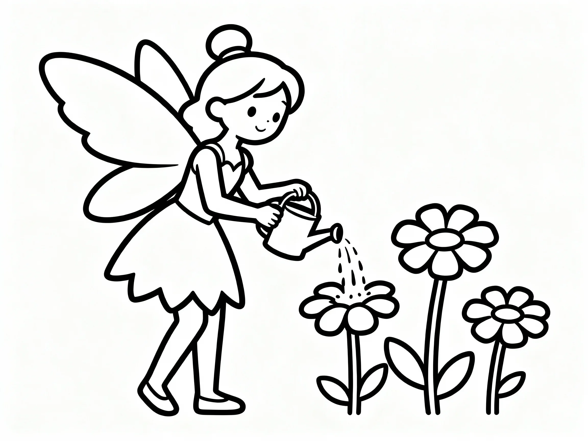 Fairy Watering Flowers
