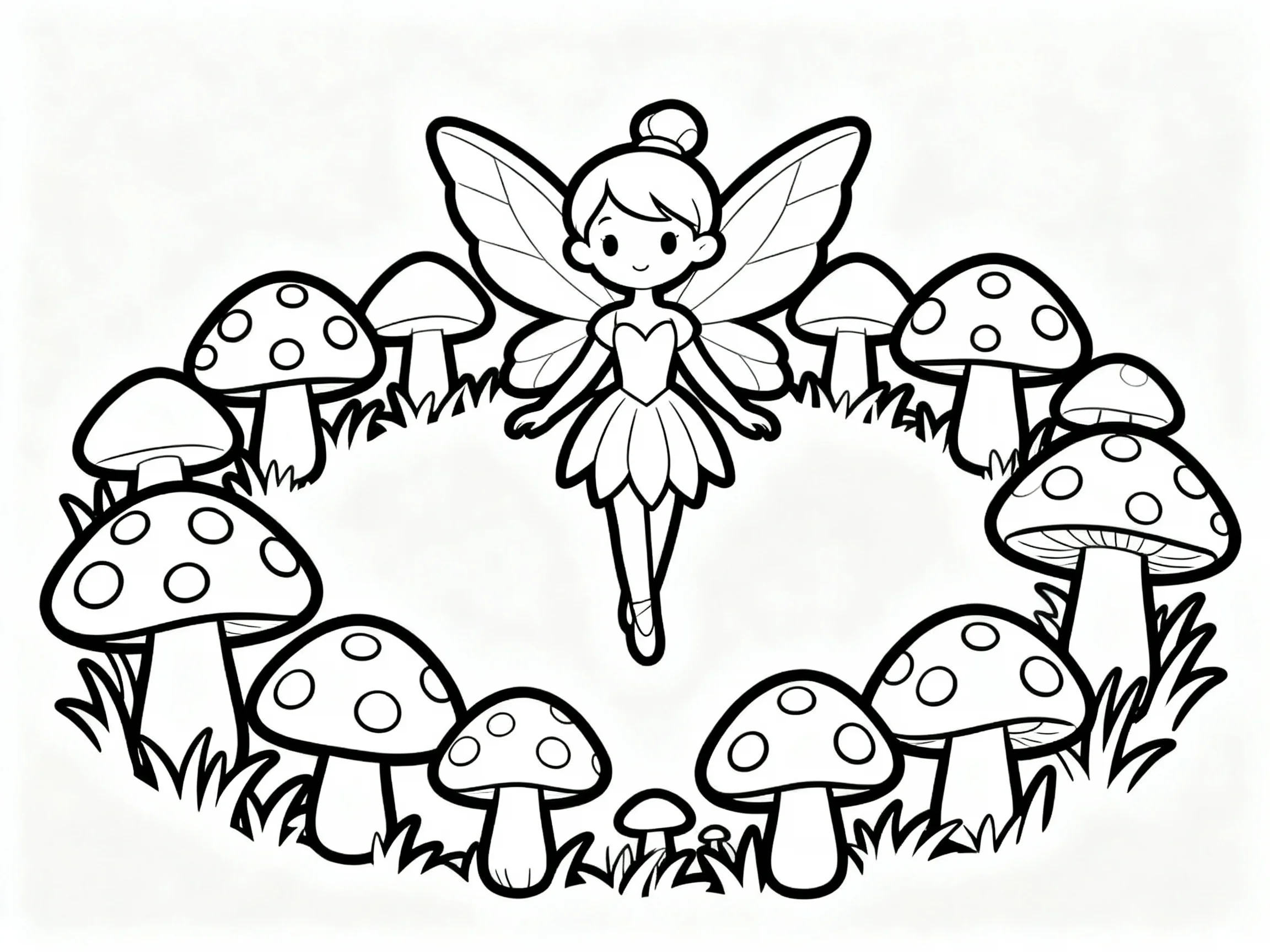 Fairy Among Toadstools