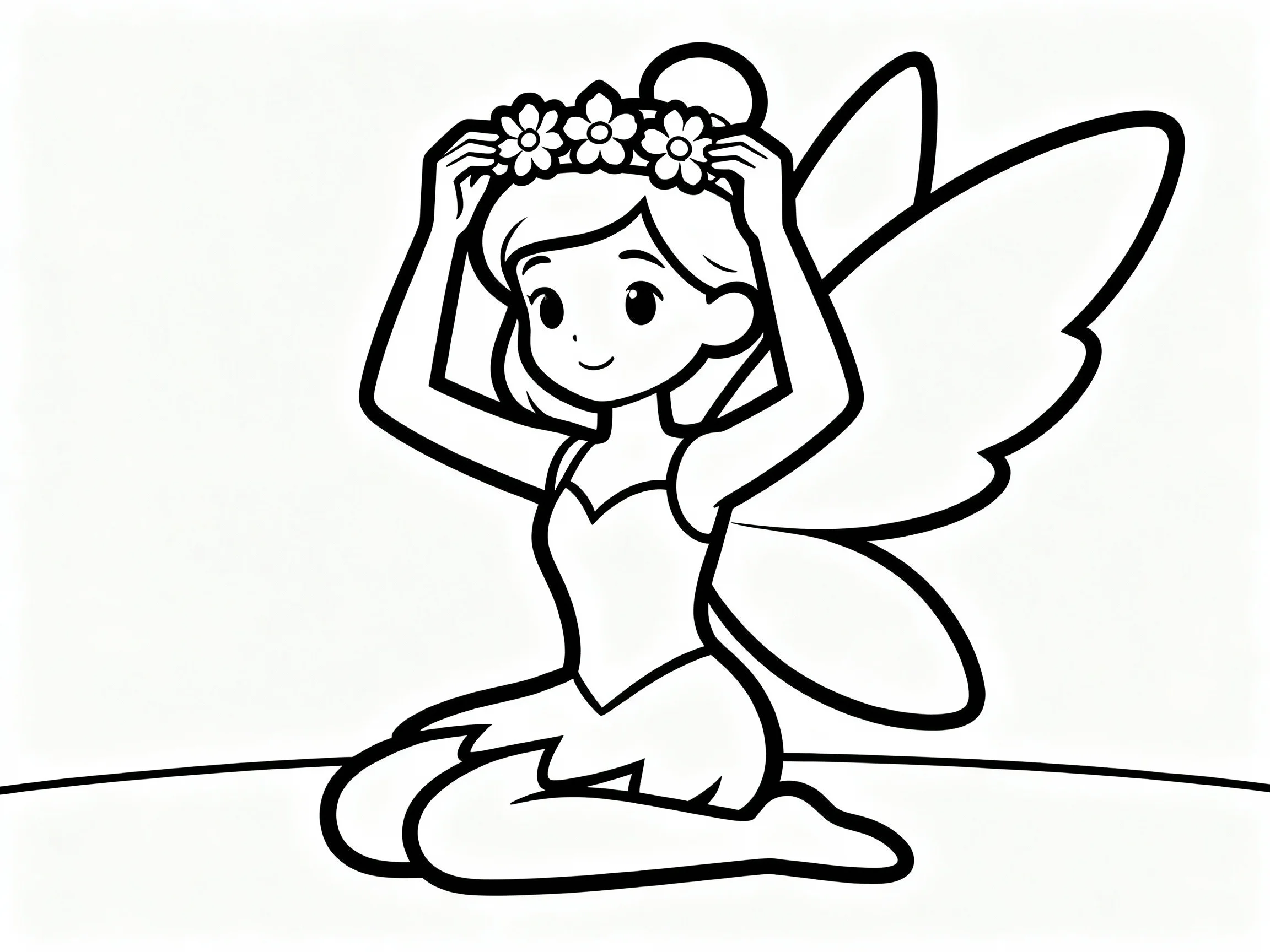 Fairy Making Flower Crown
