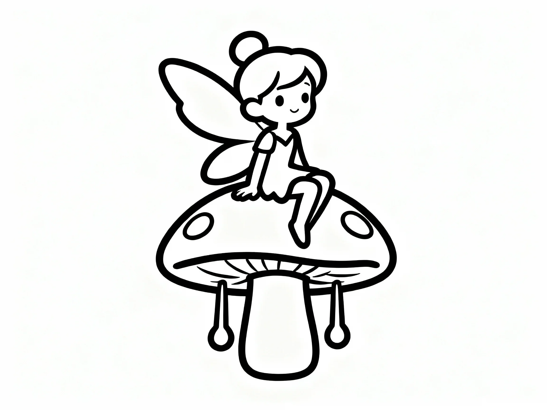 Fairy on Mushroom Stool