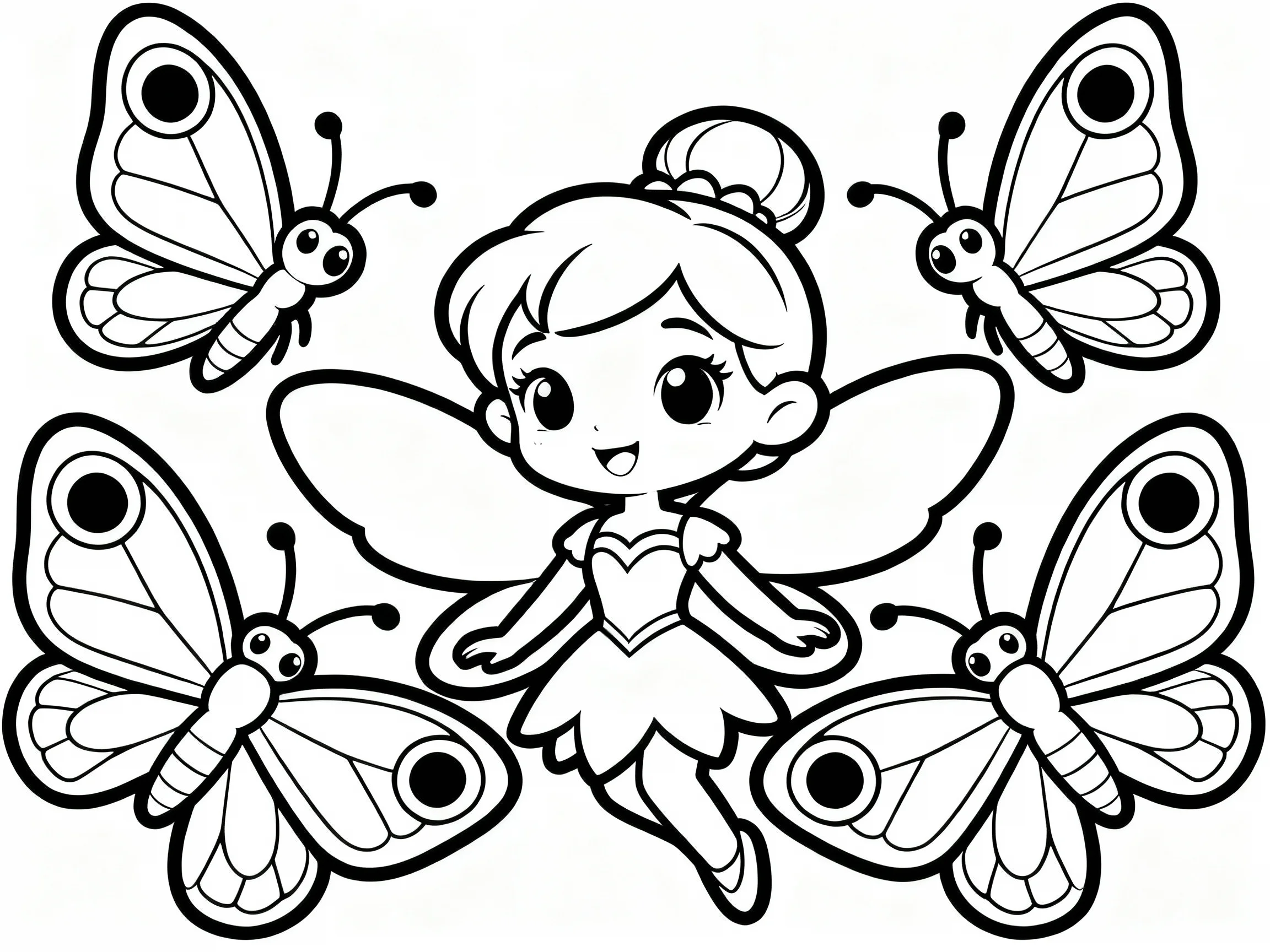 Fairy with Butterfly Friends