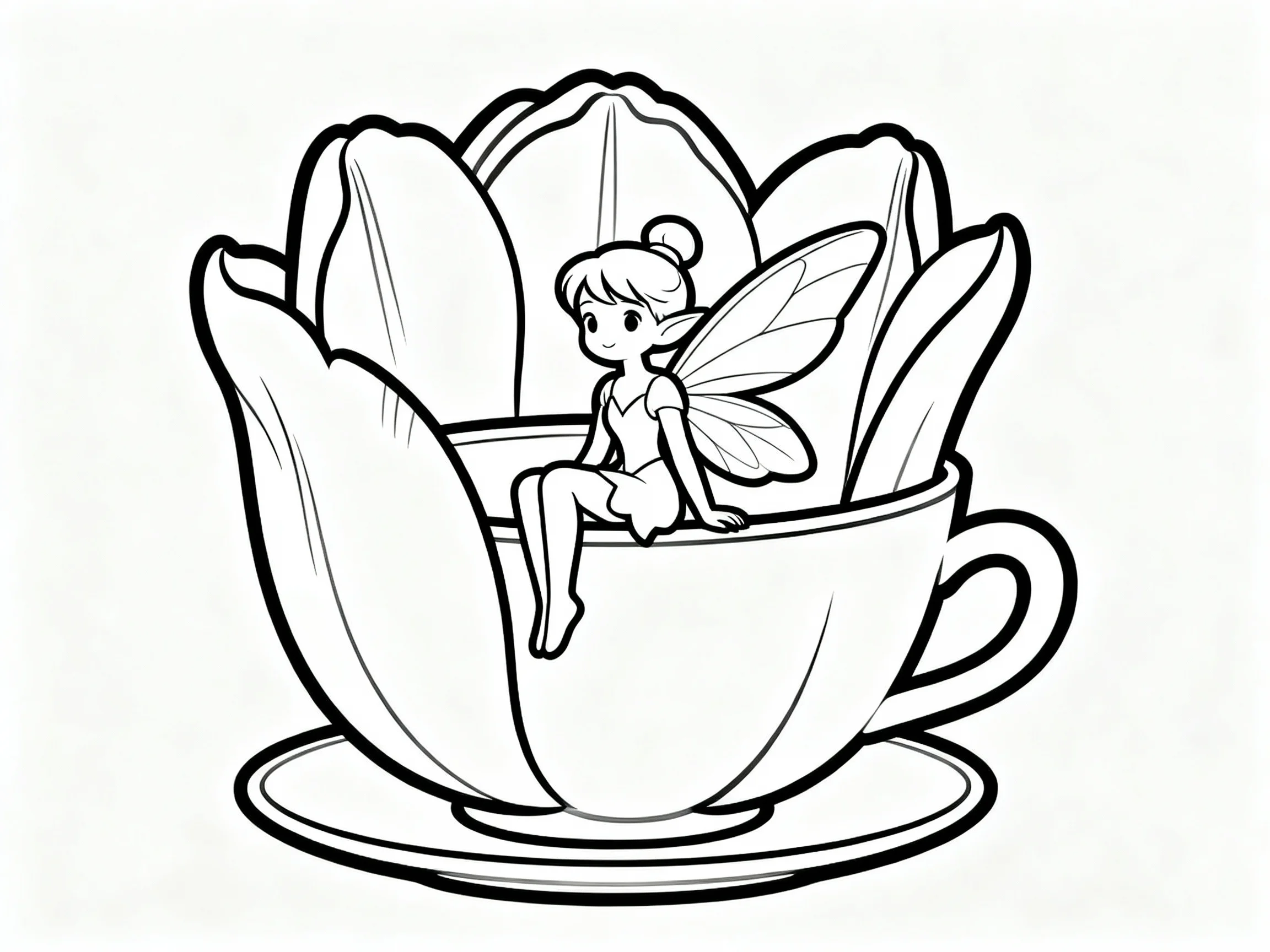 Fairy in Tulip Cup