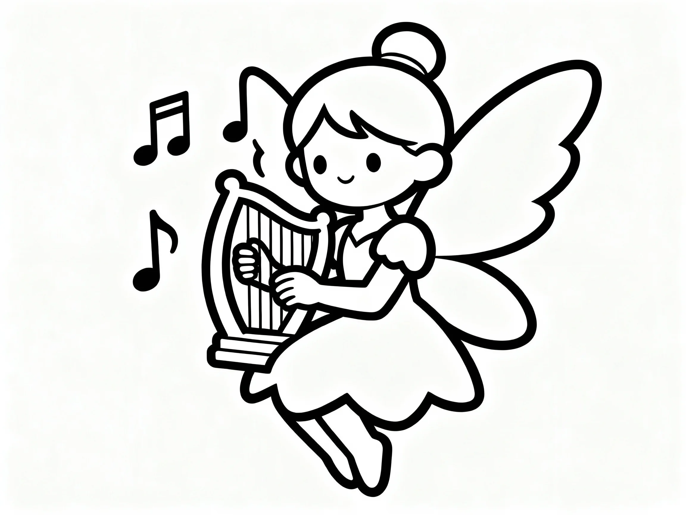 Fairy with Tiny Harp