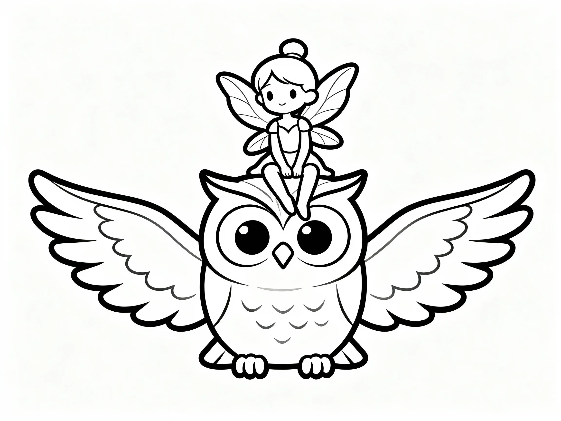 Fairy Riding Owl