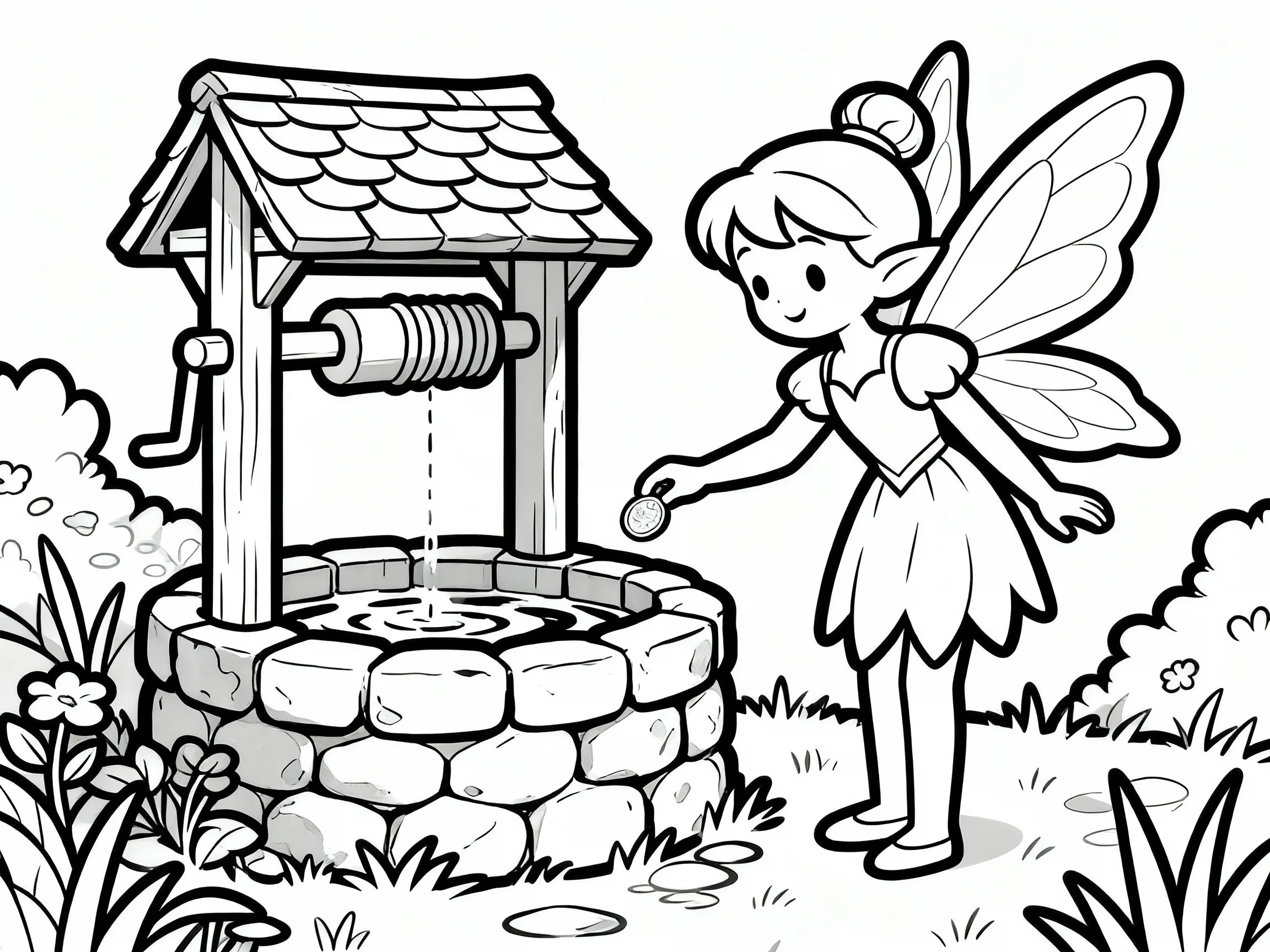 Fairy by Wishing Well