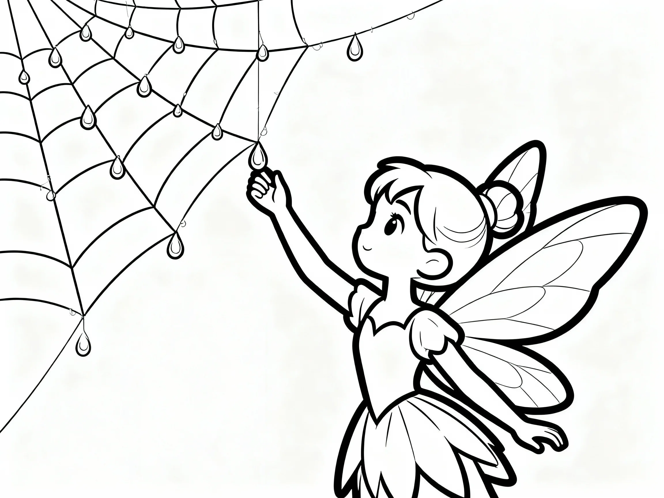 Fairy Picking Dewdrops