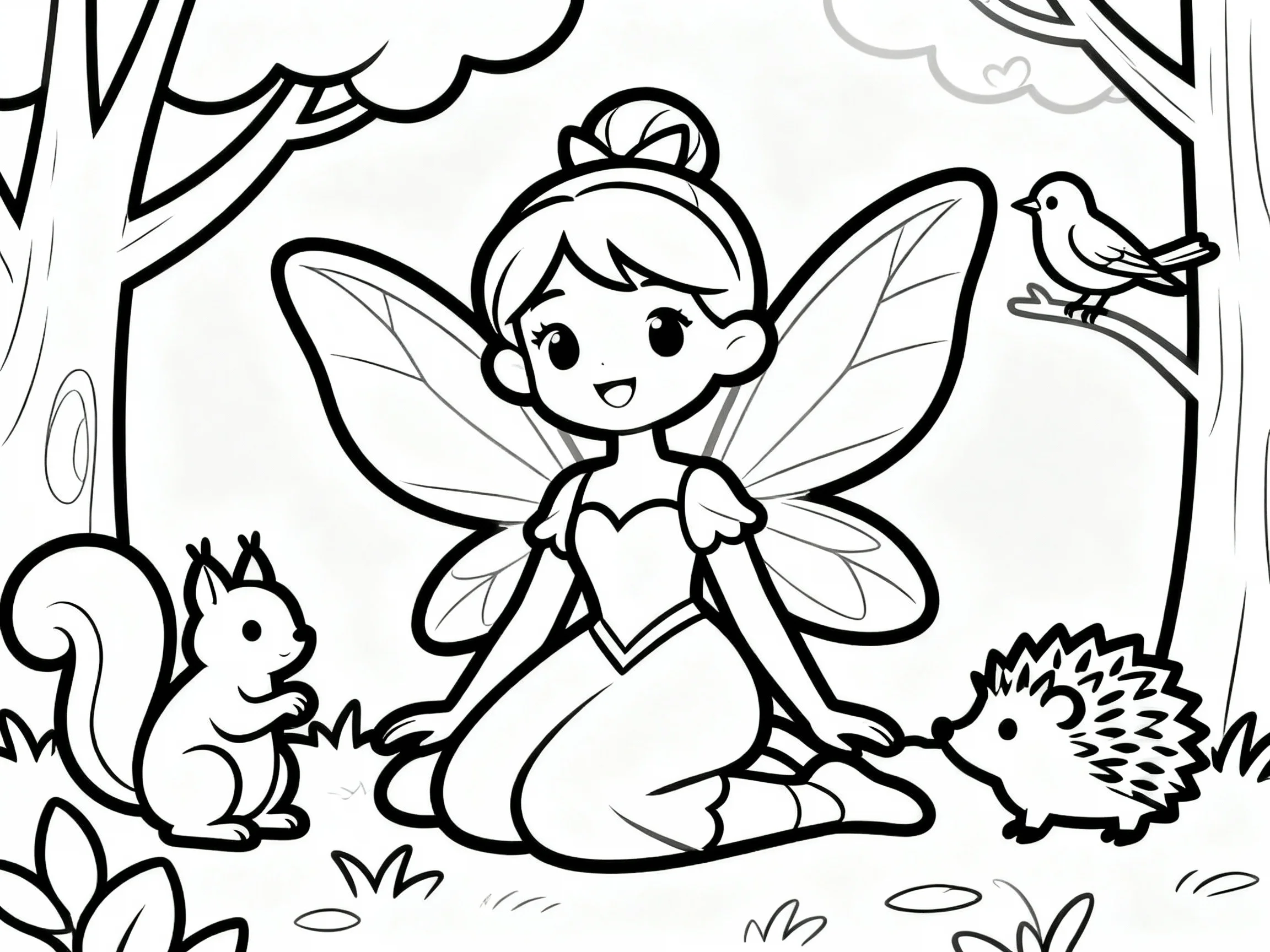 Fairy with Forest Friends